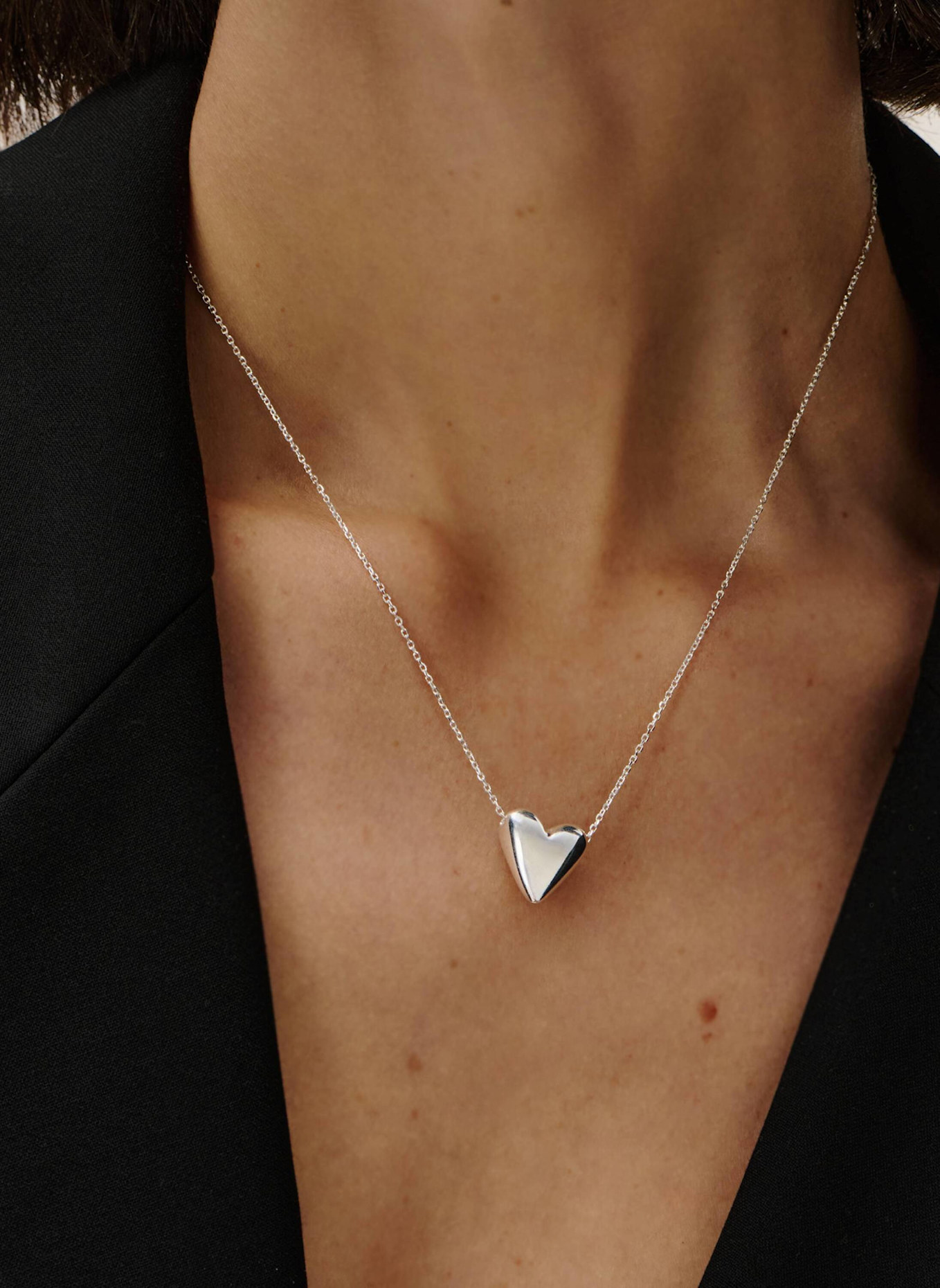 Pompidou Halsketten WHISPERED HEART by GLAMBOU: SILBER