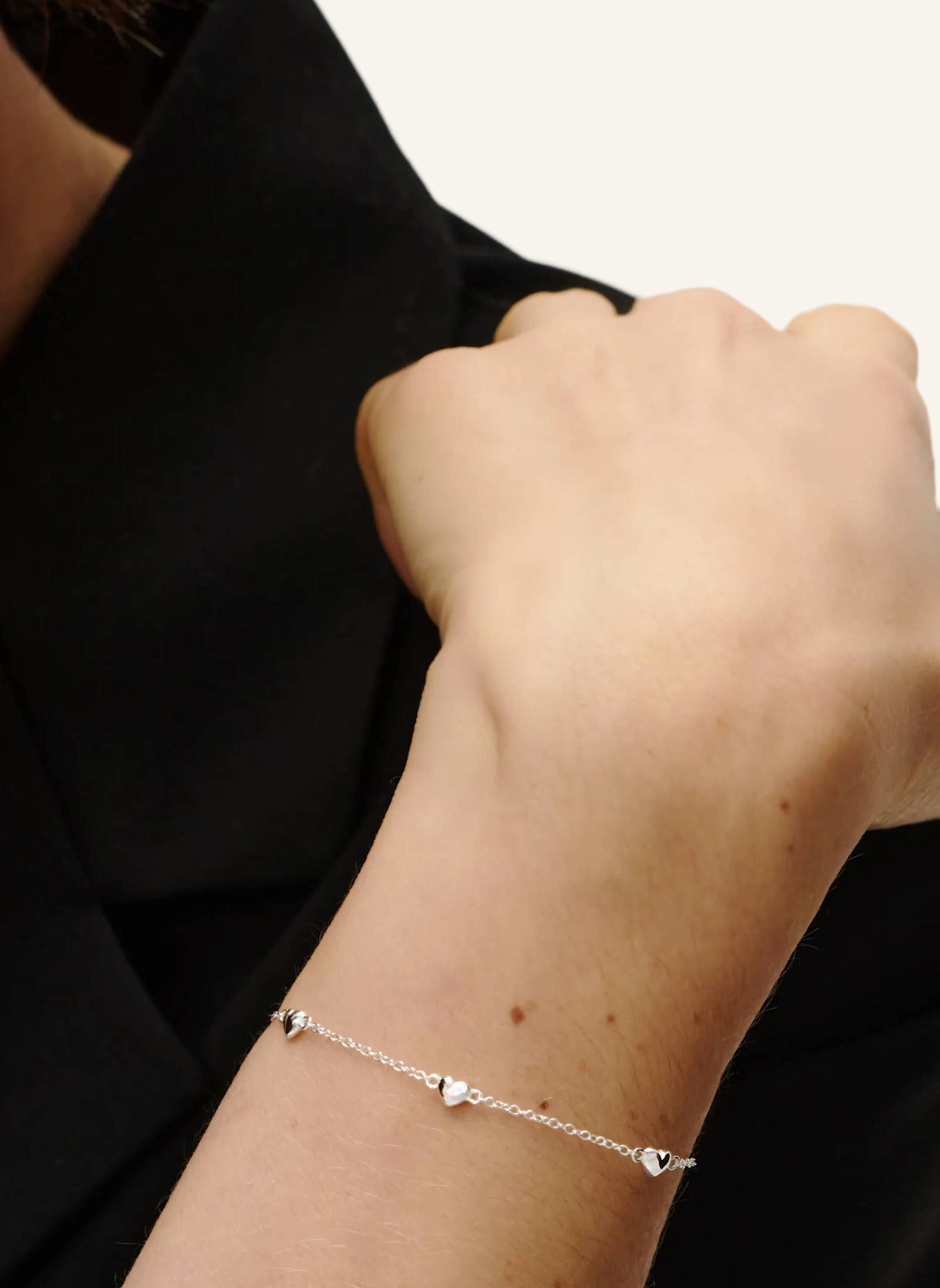 OHH LUILU Armbänder MINI LOVE PATH by GLAMBOU: SILBER