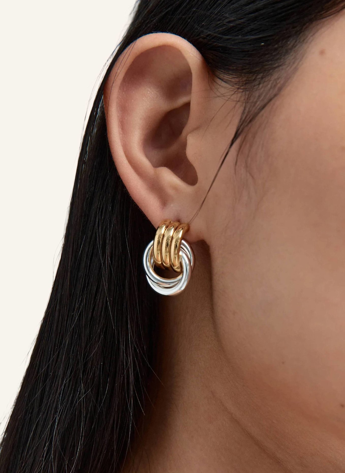 HEAVEN MAYHEM Ohrstecker BABY KNOT MIXED by GLAMBOU: GOLD