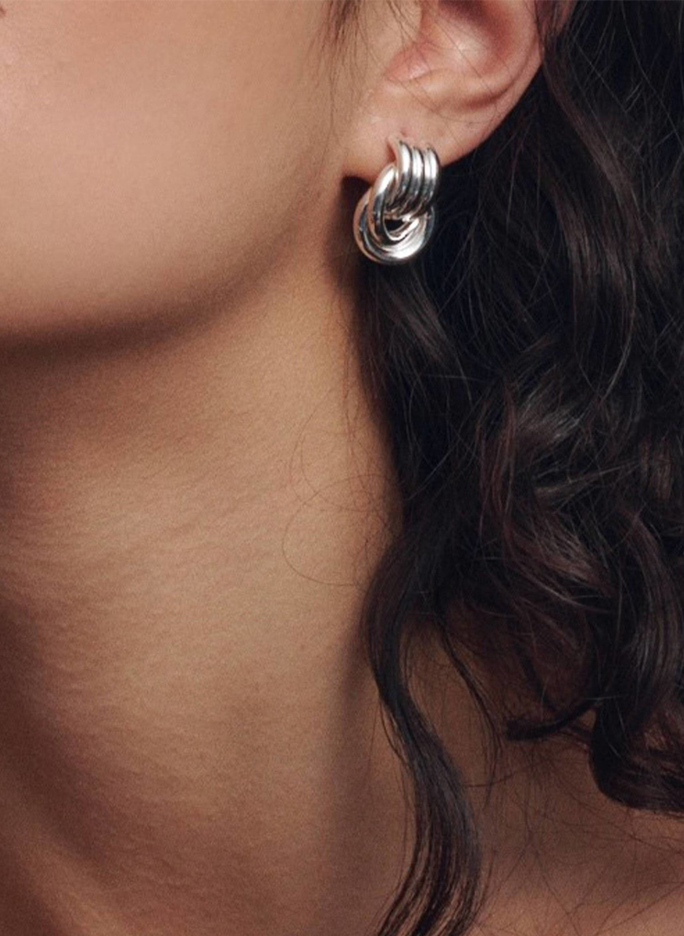 HEAVEN MAYHEM Ohrstecker BABY KNOT SILVER by GLAMBOU: SILBER