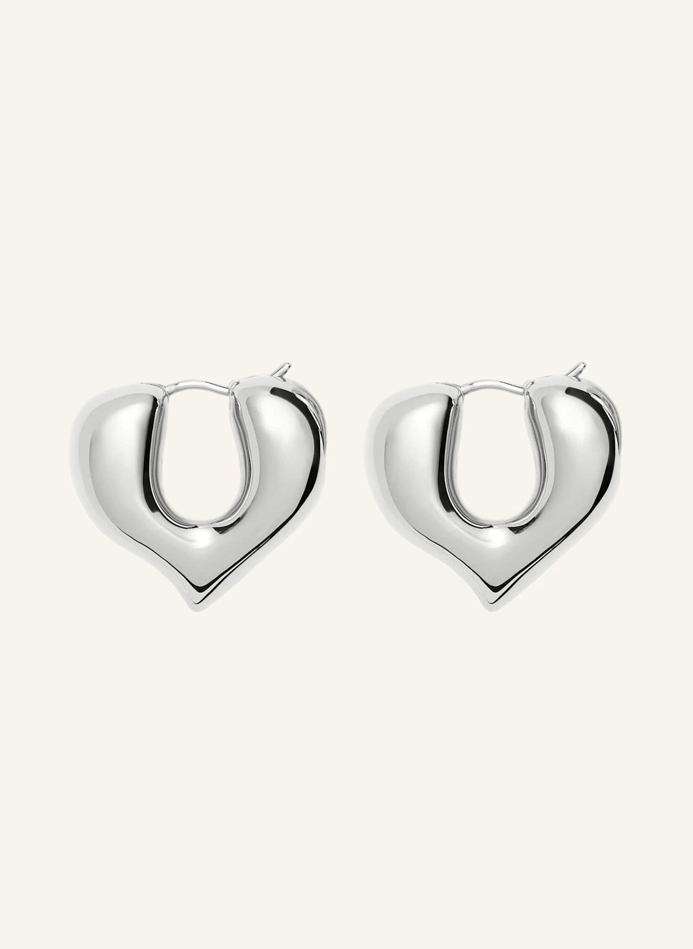 MISSOMA Creolen MOLTEN HEART MEDIUM HOOP EARRINGS by GLAMBOU: SILBER