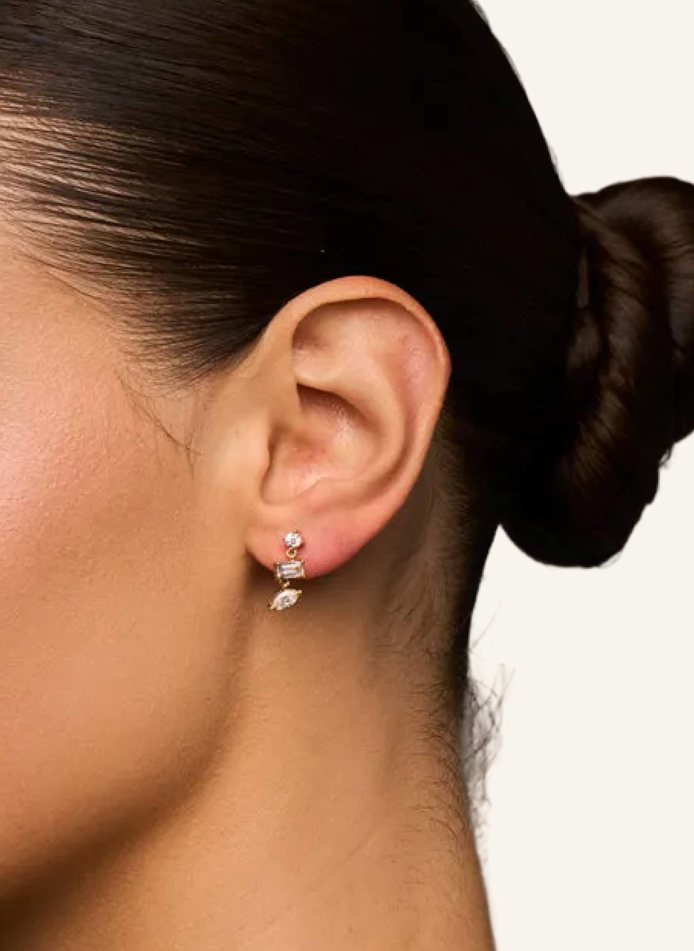 Lili Claspe Ohrhänger MAVIS TRIO STUDS by GLAMBOU: GOLD