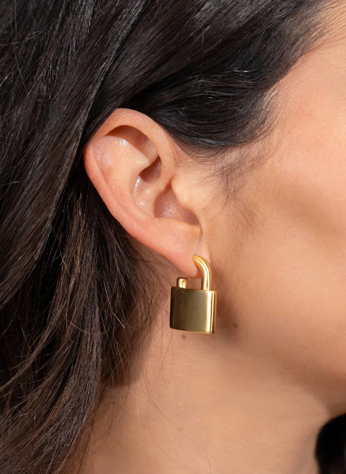 LOTT.gioielli Ohrhänger CL EARRING PADLOCK S GOLD by GLAMBOU: GOLD