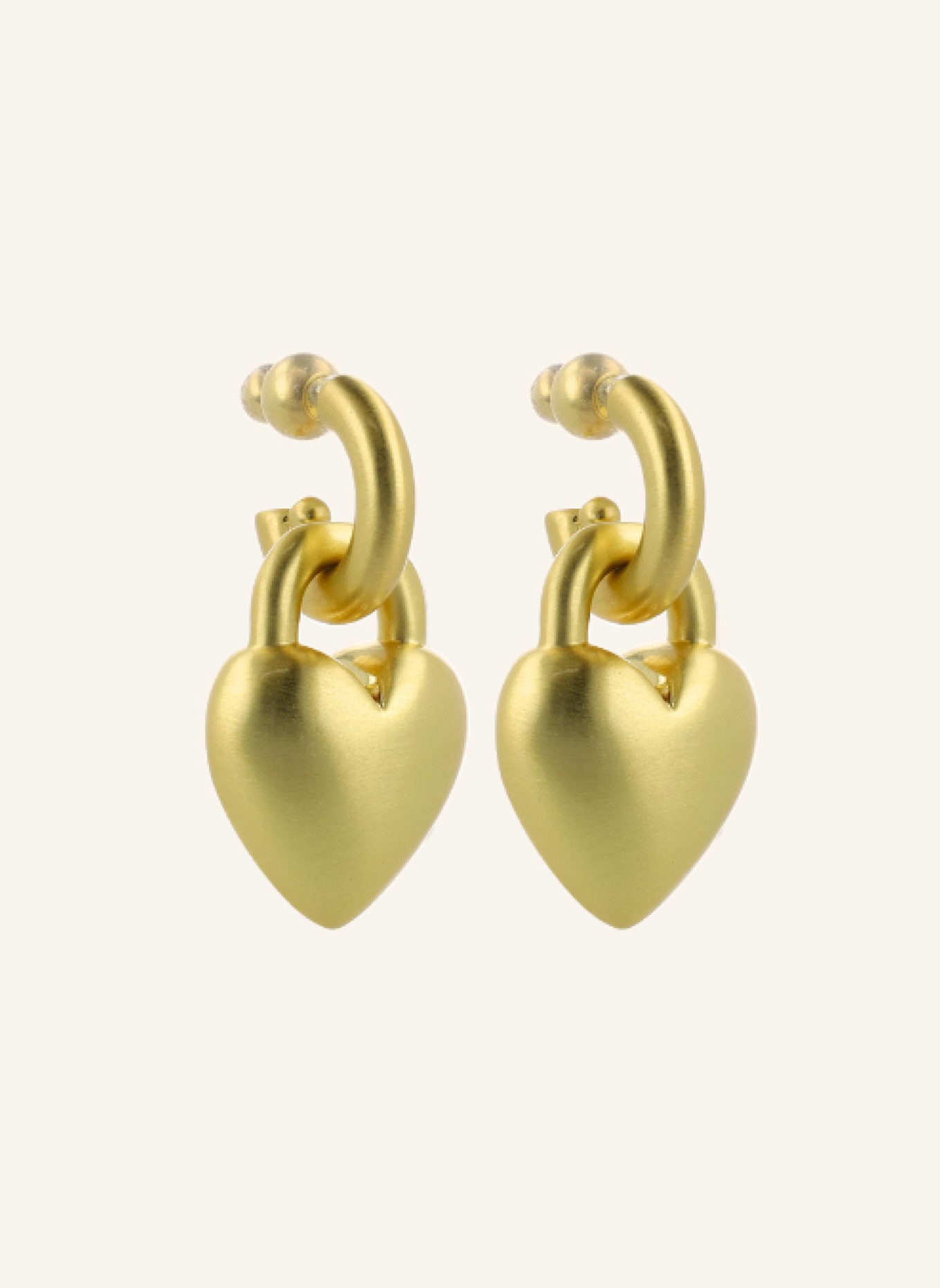LOTT.gioielli Ohrhänger CL EARRING PENDANT LOCK HEART M GOLD by GLAMBOU: GOLD