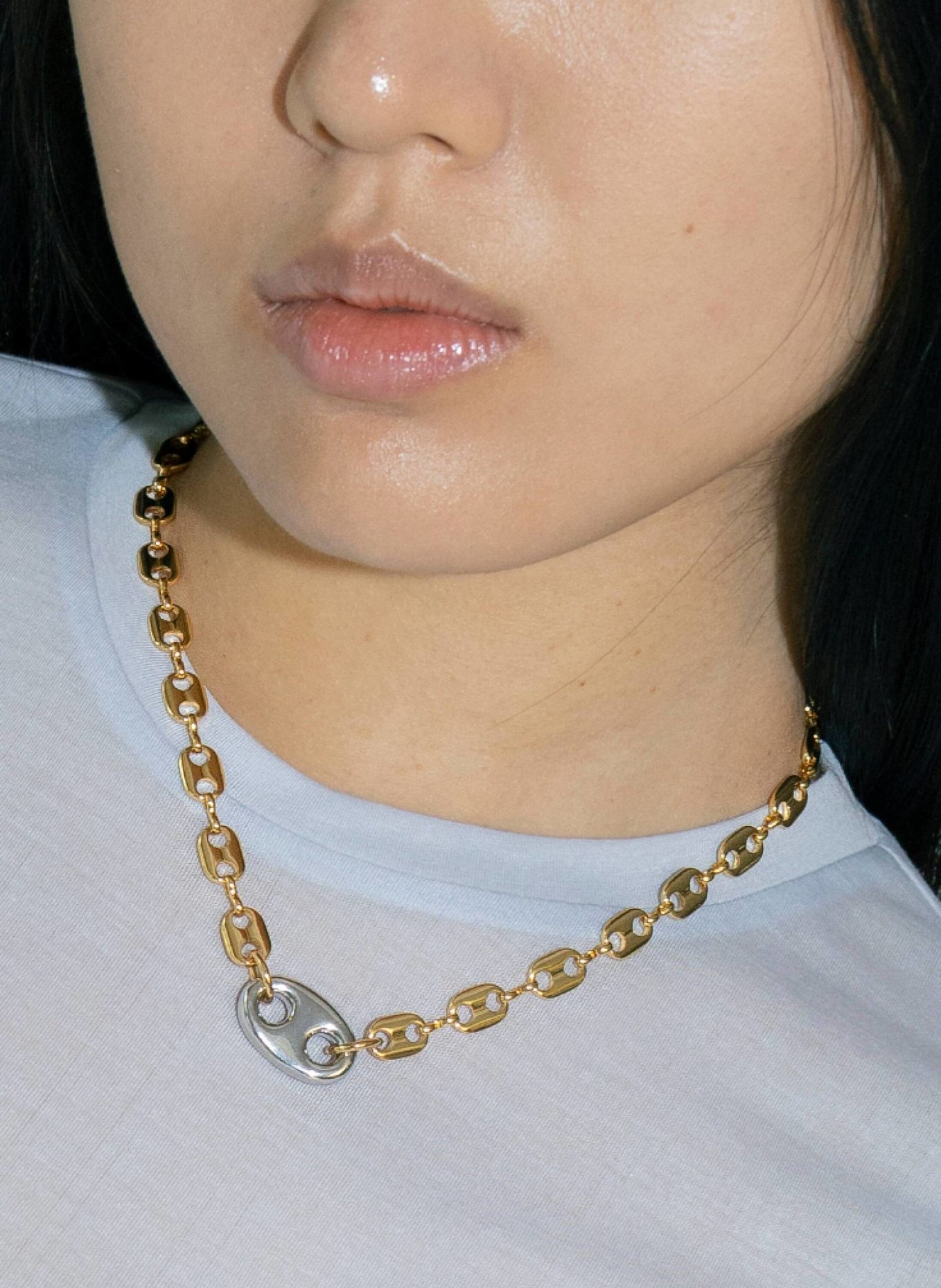 sandralexandra Ketten MARINER GLASS LINK MIXED by GLAMBOU: GOLD