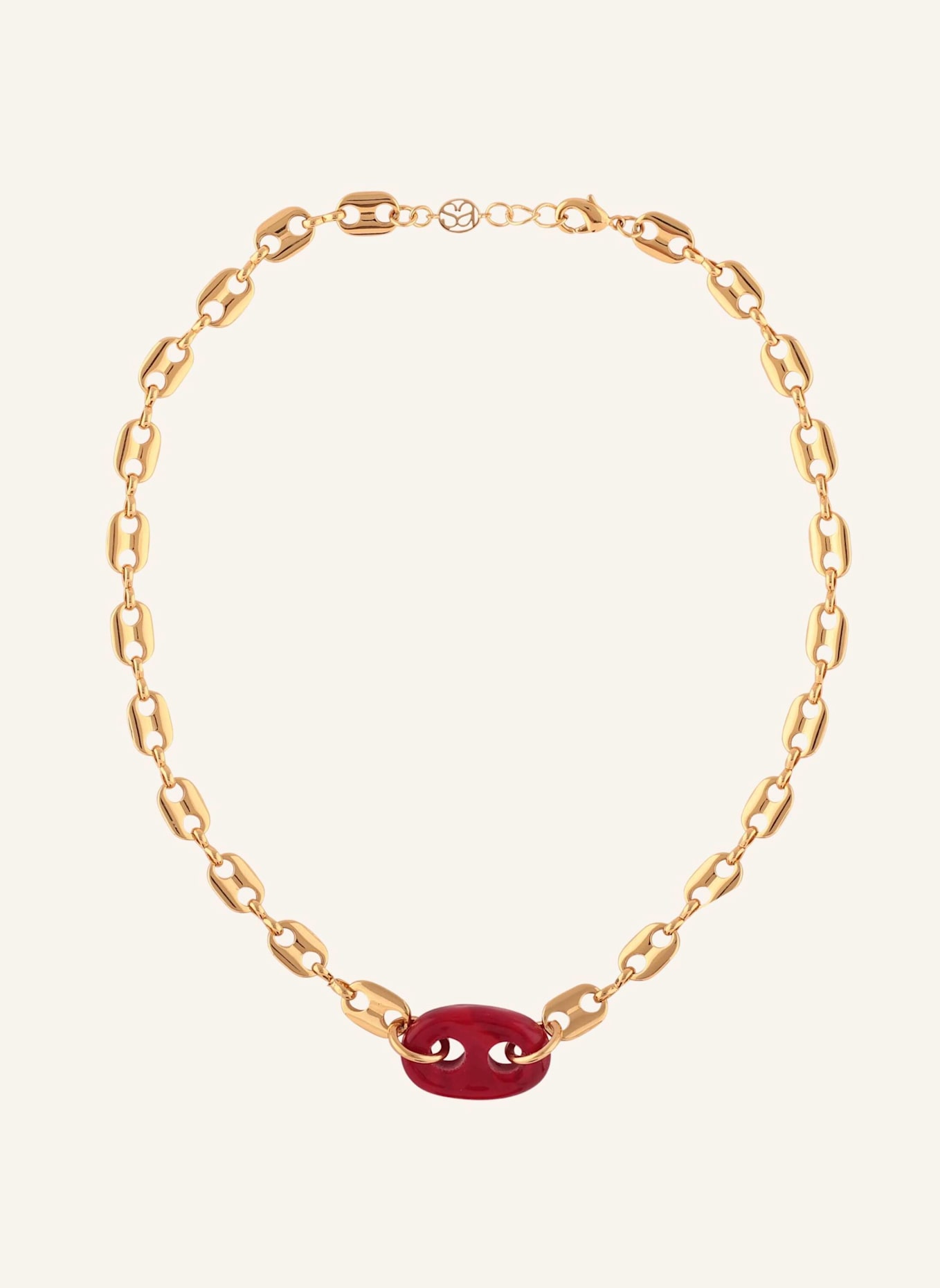 sandralexandra Ketten MARINER GLASS LINK RED by GLAMBOU: GOLD