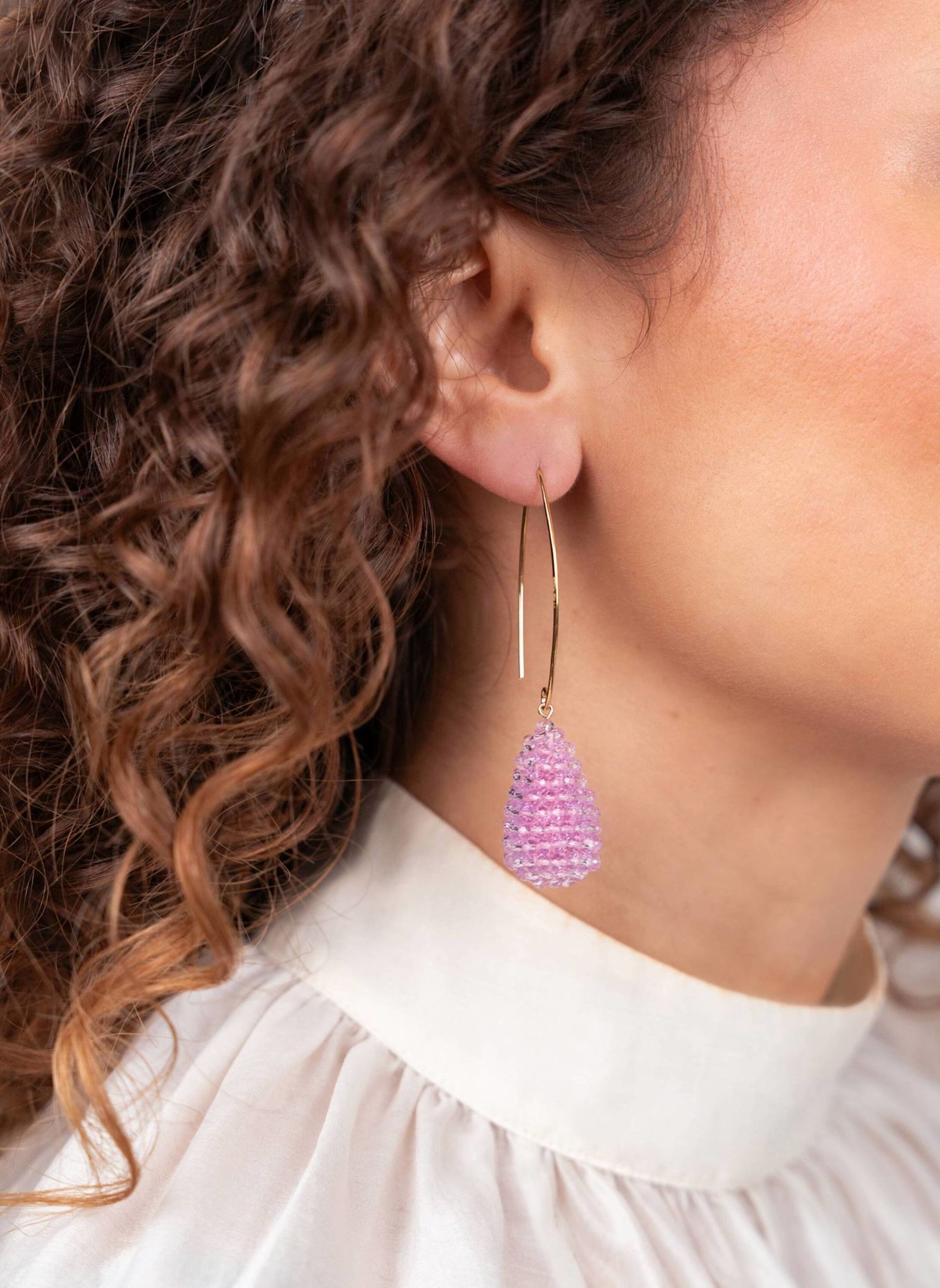 LOTT.gioielli Ohrhänger AMY CE GB CONE S BUBBLE PINK by GLAMBOU: GOLD