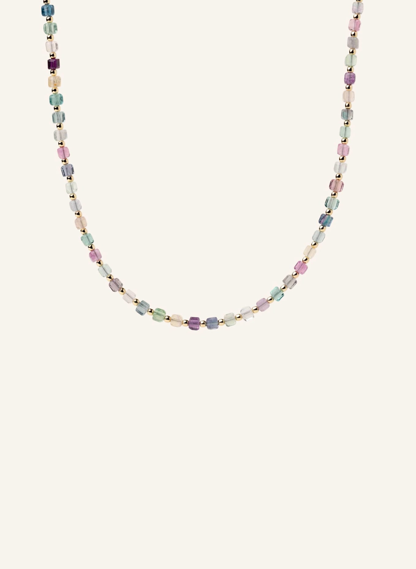 ALISIA Halsketten FLUORITE by GLAMBOU: GOLD