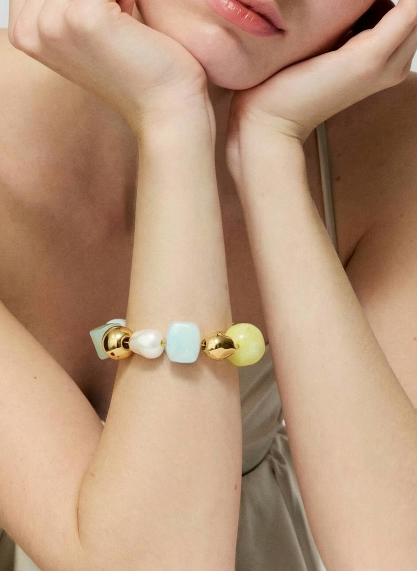 VANESSA BARONI Armbänder IBIZA BRACELET CLOUD by GLAMBOU: GOLD