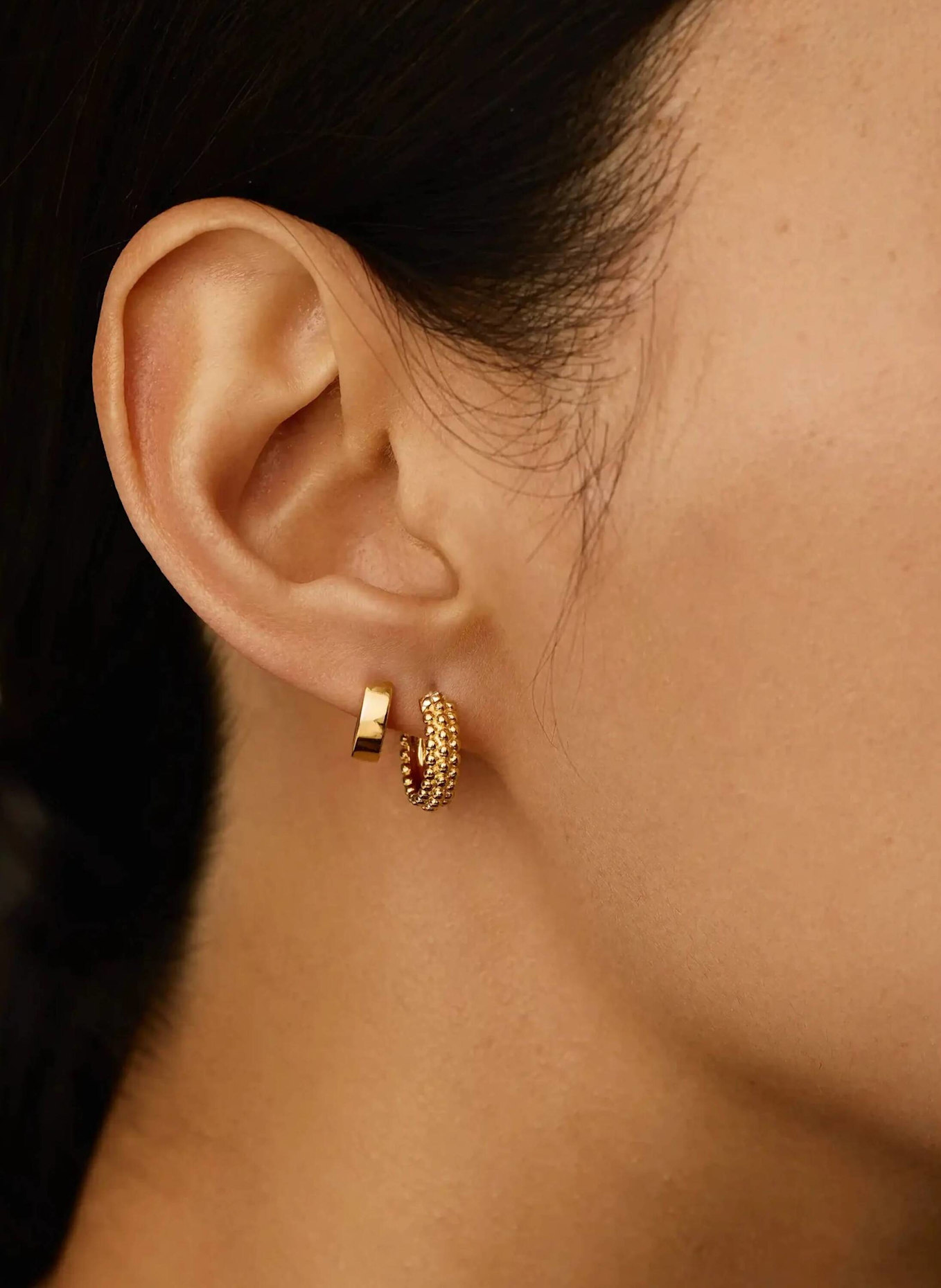 MISSOMA Creolen MINI BAYA HOOP EARRINGS by GLAMBOU: GOLD