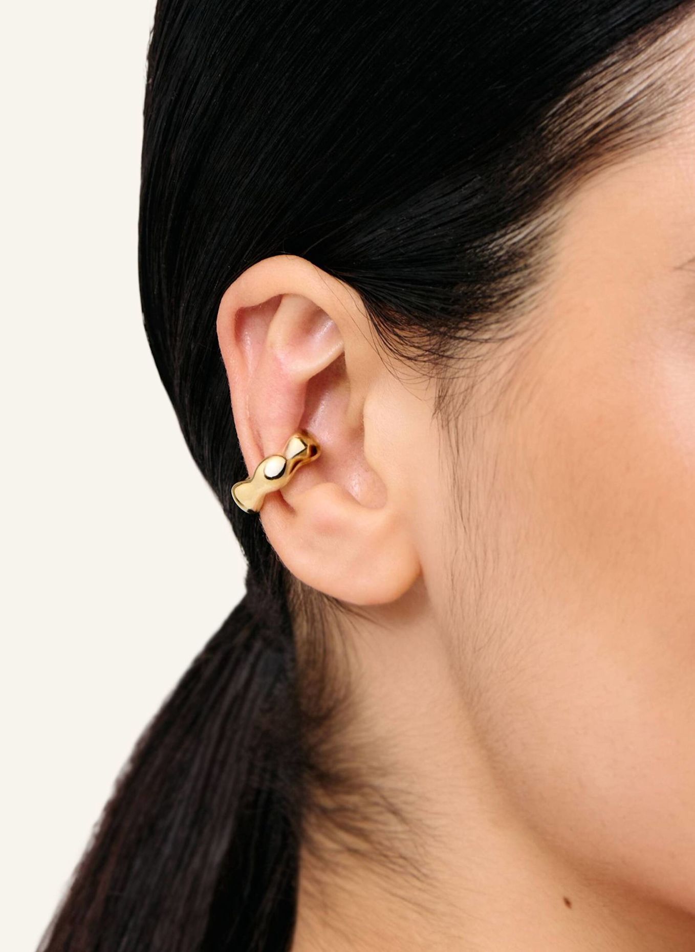 Pompidou Ohrhänger ELENA FLOW by GLAMBOU: GOLD