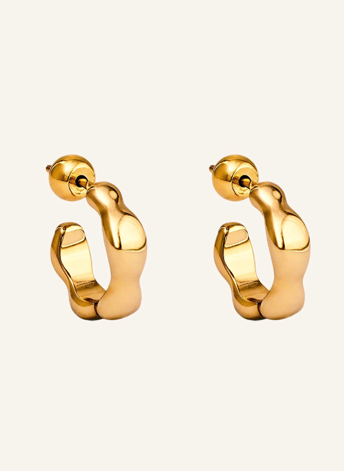 Pompidou Creolen ELENA FLOW MINI by GLAMBOU: GOLD