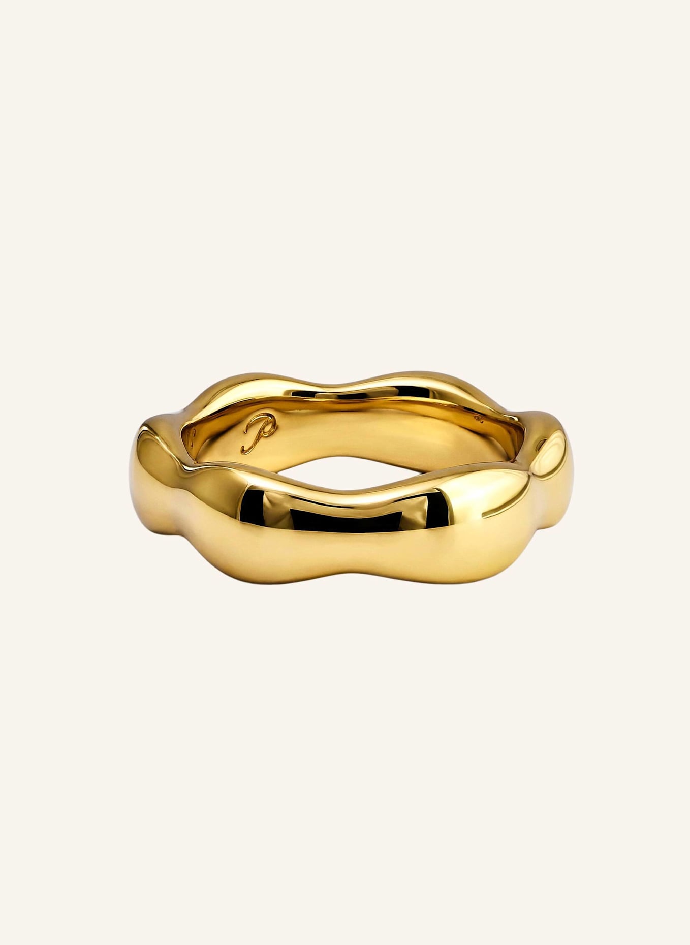 Pompidou Ringe ELENA FLOW by GLAMBOU: GOLD