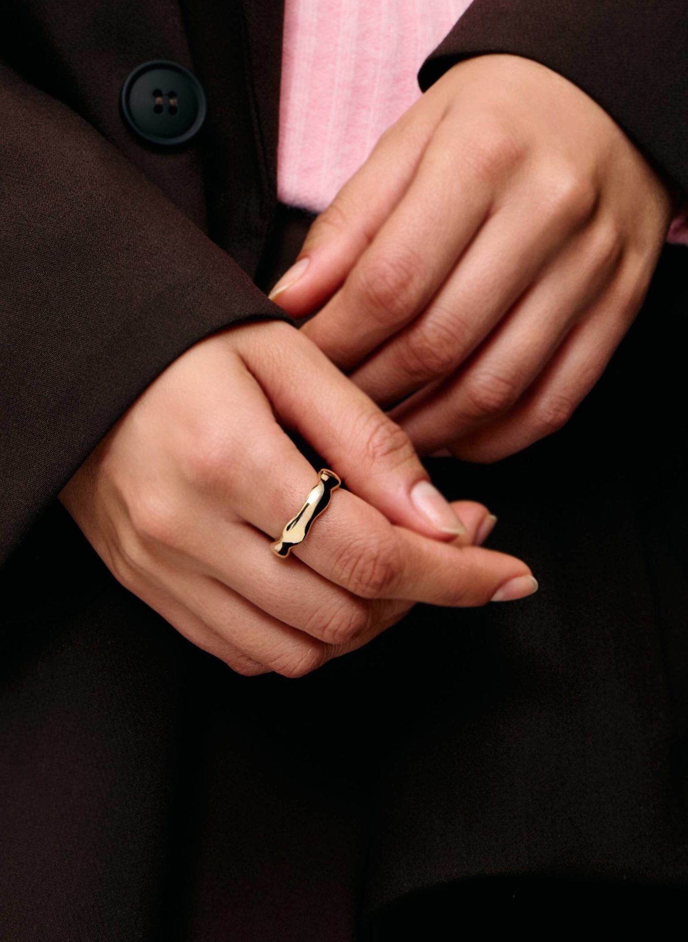 Pompidou Ringe ELENA FLOW by GLAMBOU: GOLD