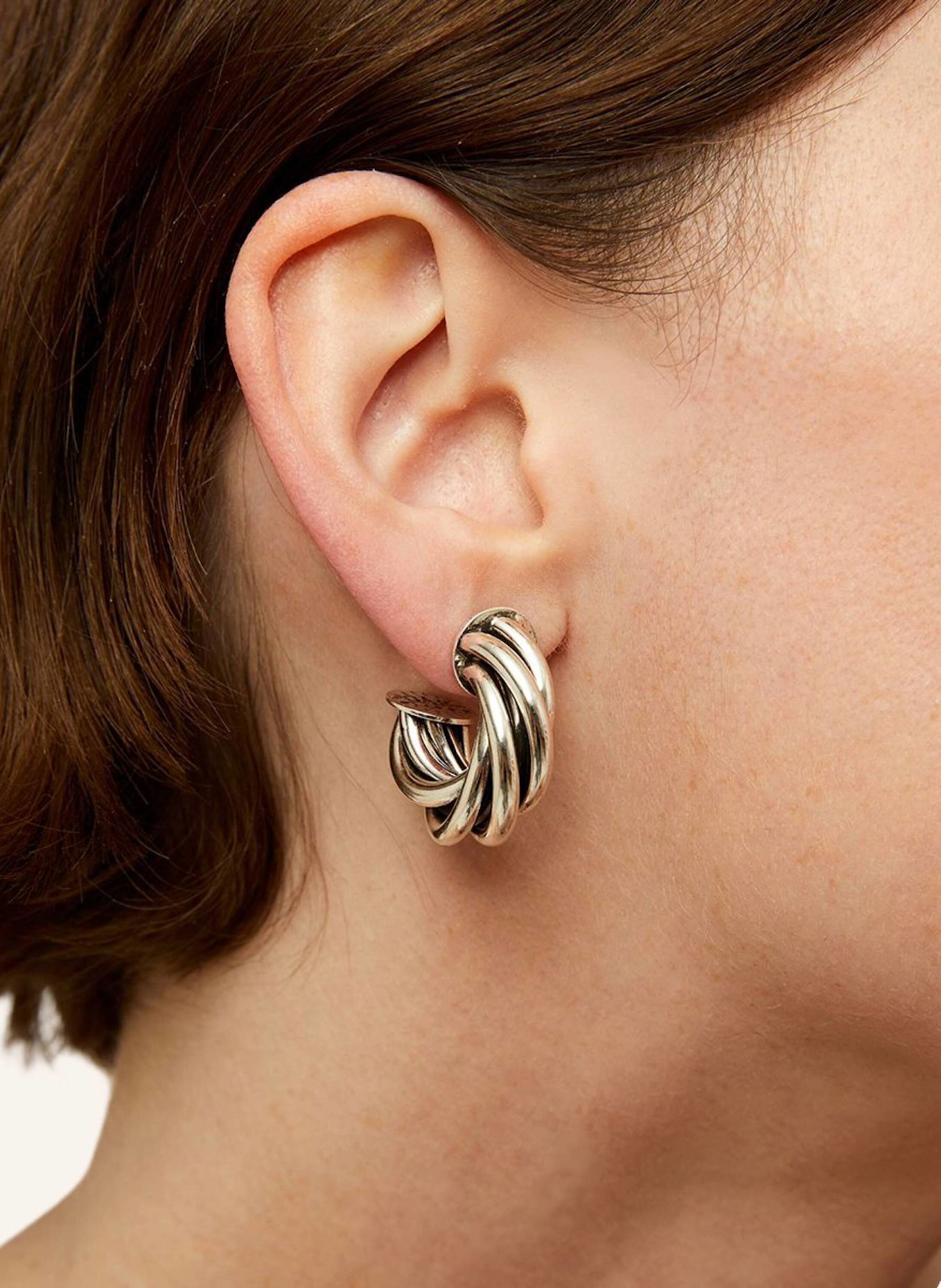 GAS BIJOUX Creolen ATIK MINI by GLAMBOU: SILBER