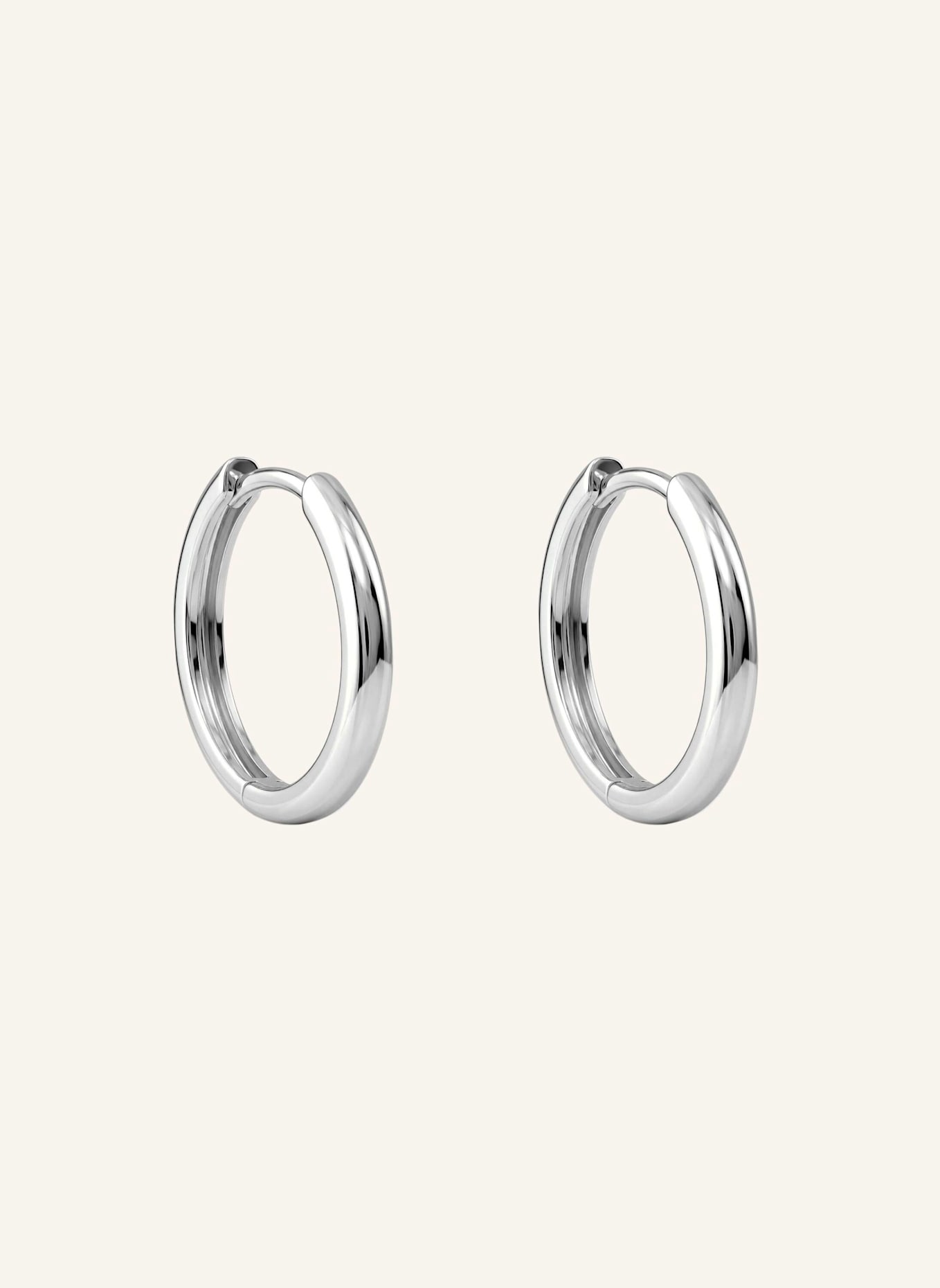 Pompidou Creolen LILLIAN SMALL by GLAMBOU: SILBER