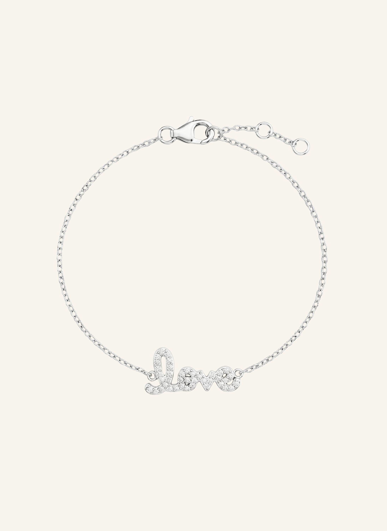 OHH LUILU Armband LOVE by GLAMBOU: SILBER
