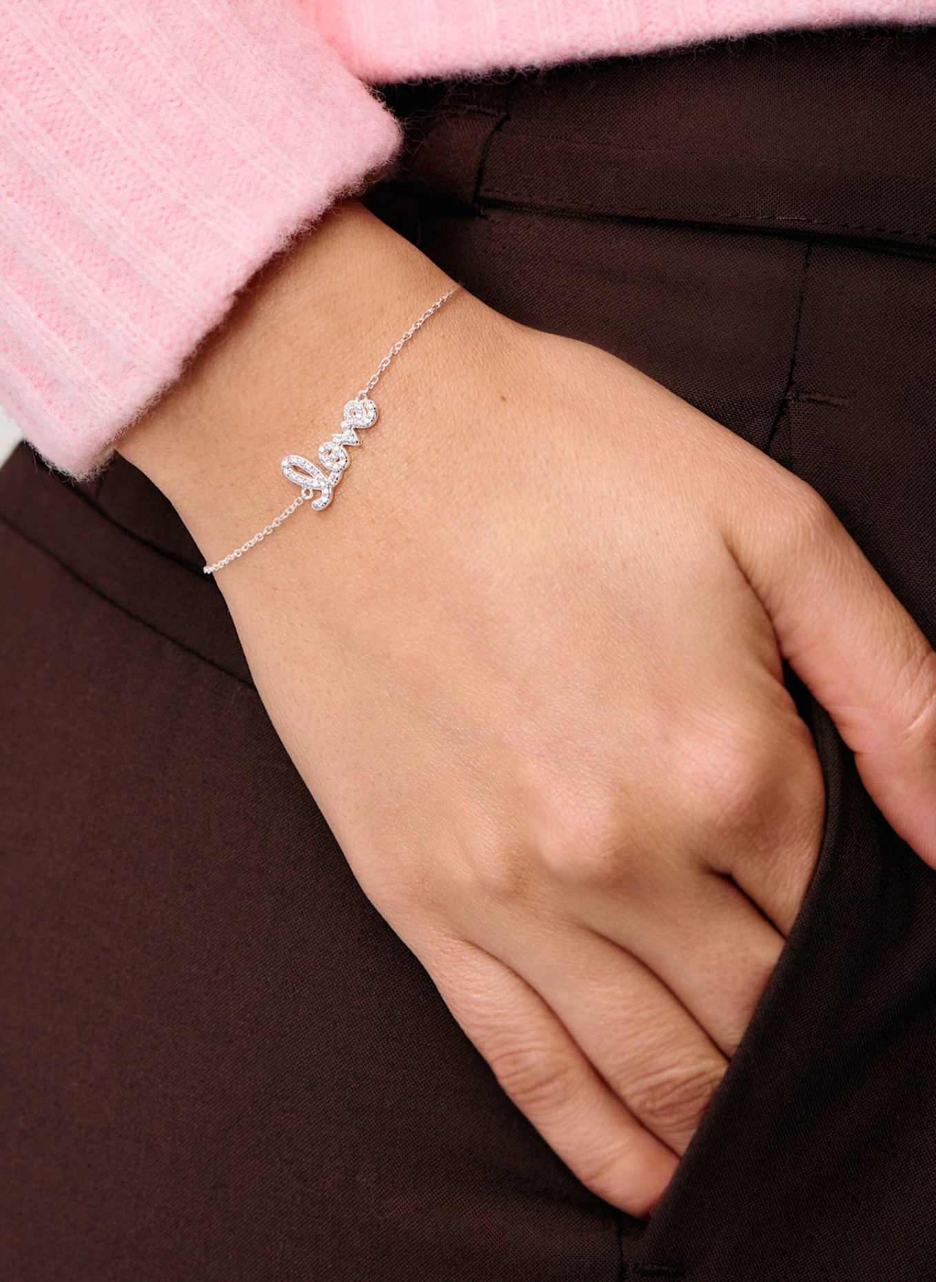 OHH LUILU Armband LOVE by GLAMBOU: SILBER