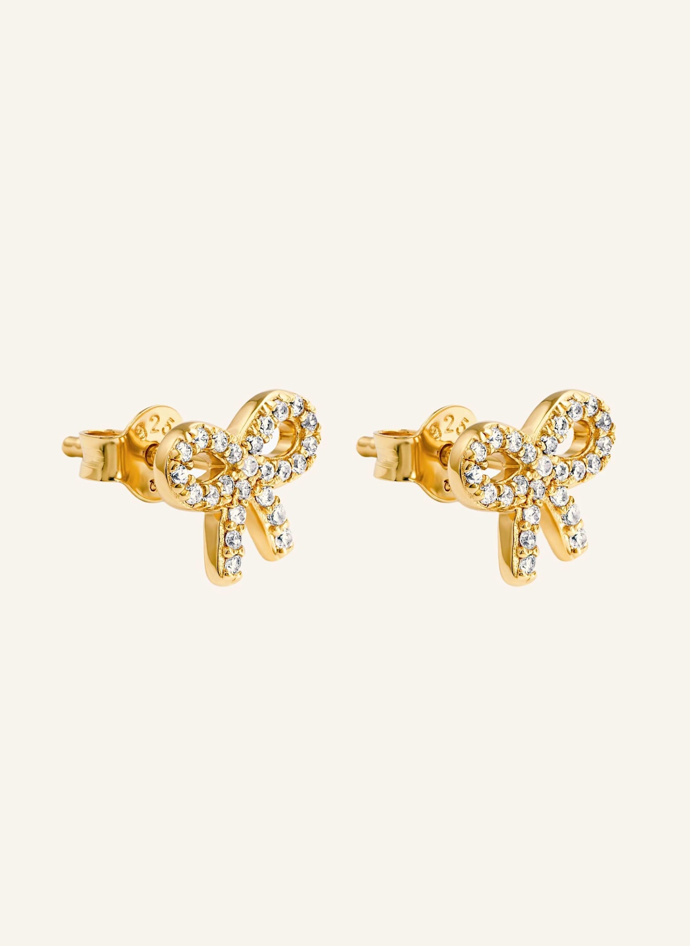 OHH LUILU Ohrstecker BOW STUDS by GLAMBOU: GOLD