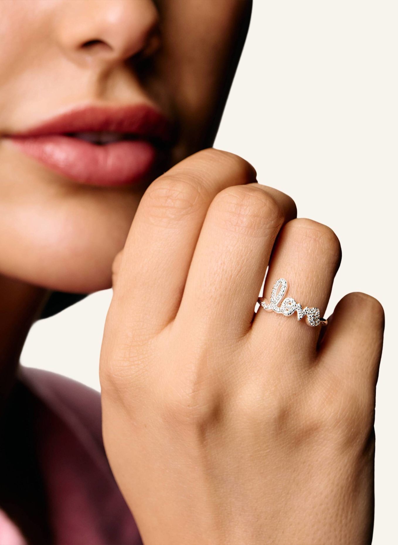 OHH LUILU Ring LOVE by GLAMBOU: SILBER