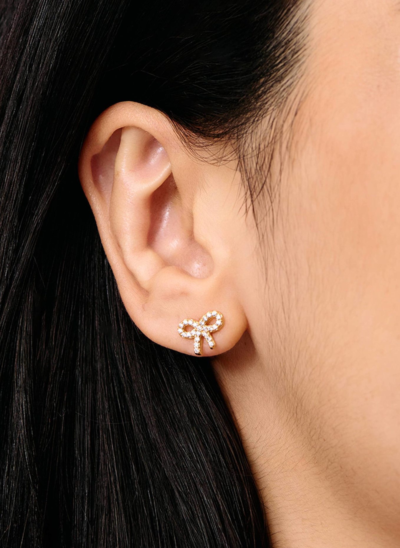 OHH LUILU Ohrstecker BOW STUDS by GLAMBOU: GOLD
