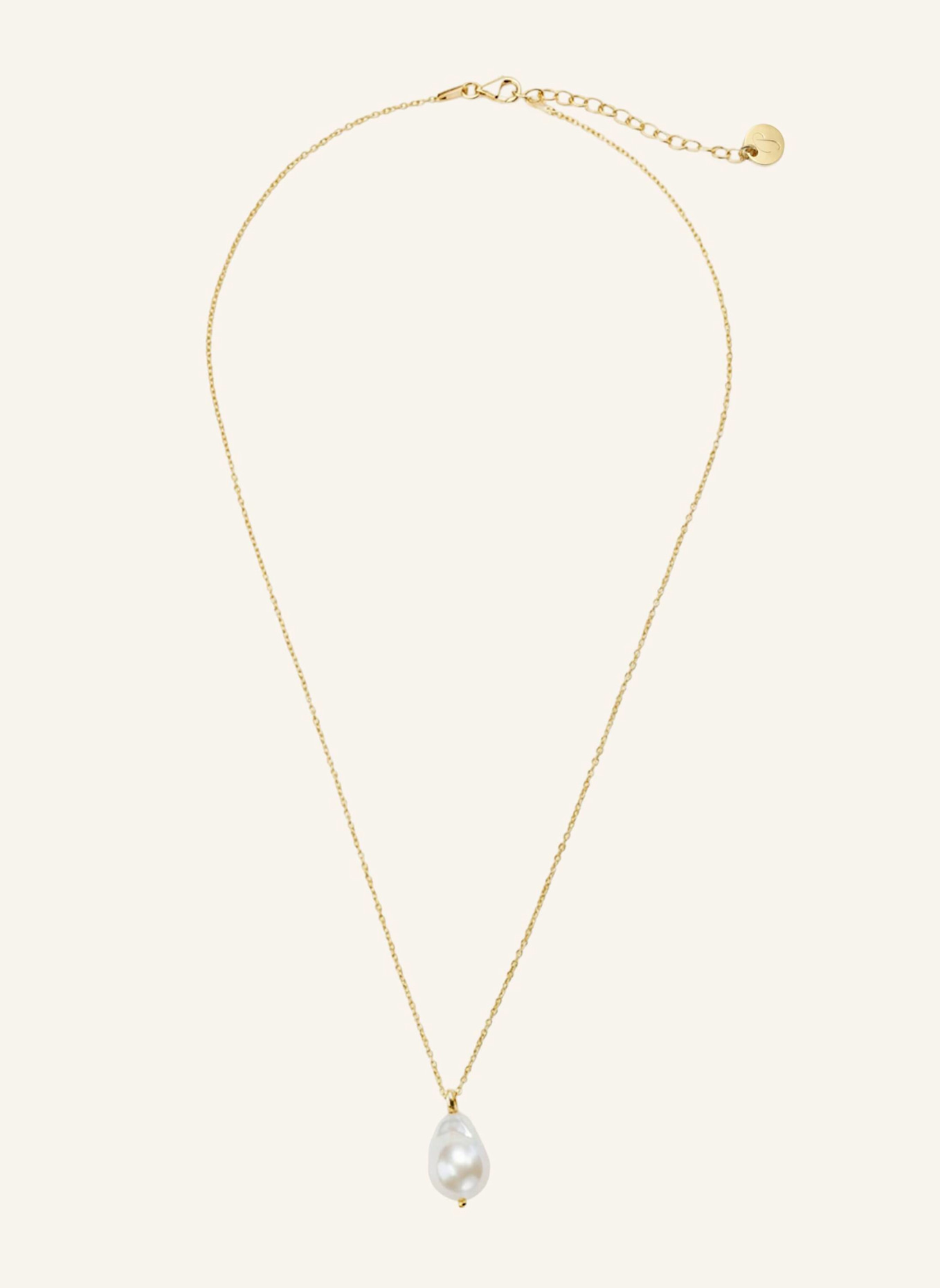 Pompidou Halsketten ELORA PEARL by GLAMBOU: GOLD