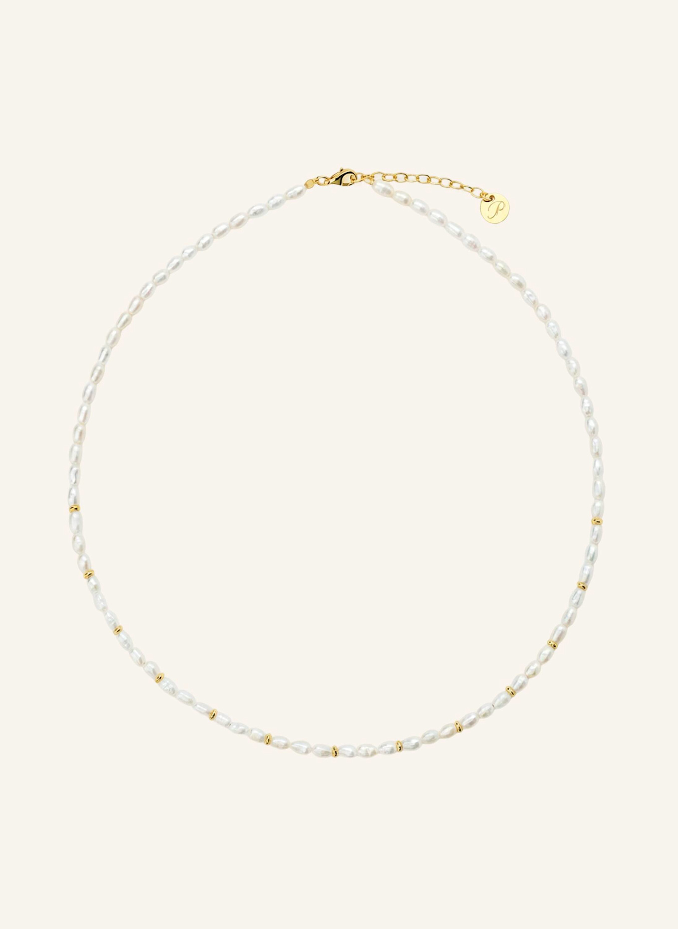 Pompidou Halsketten SERAPHINA PEARL by GLAMBOU: GOLD