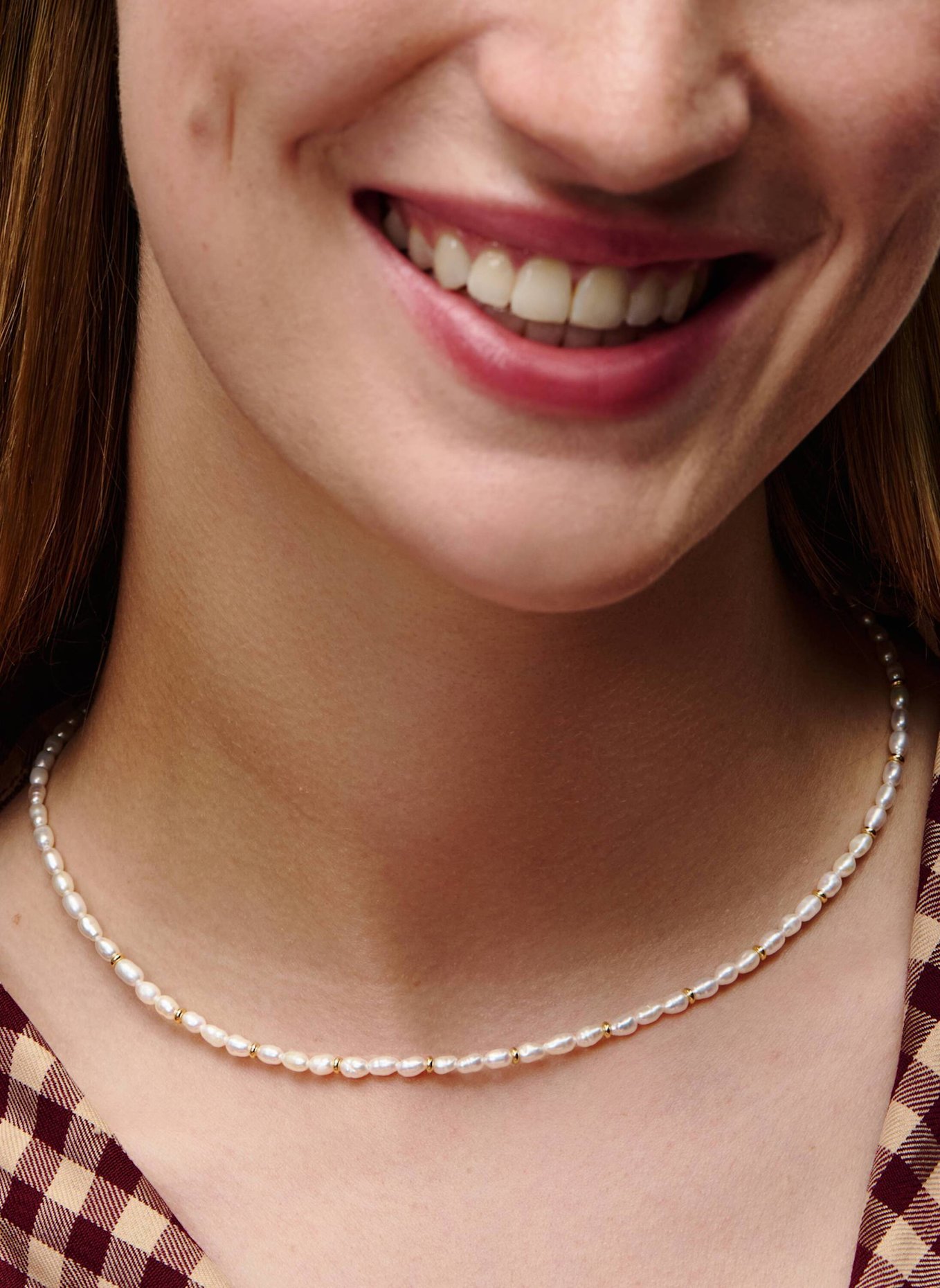 Pompidou Halsketten SERAPHINA PEARL by GLAMBOU: GOLD