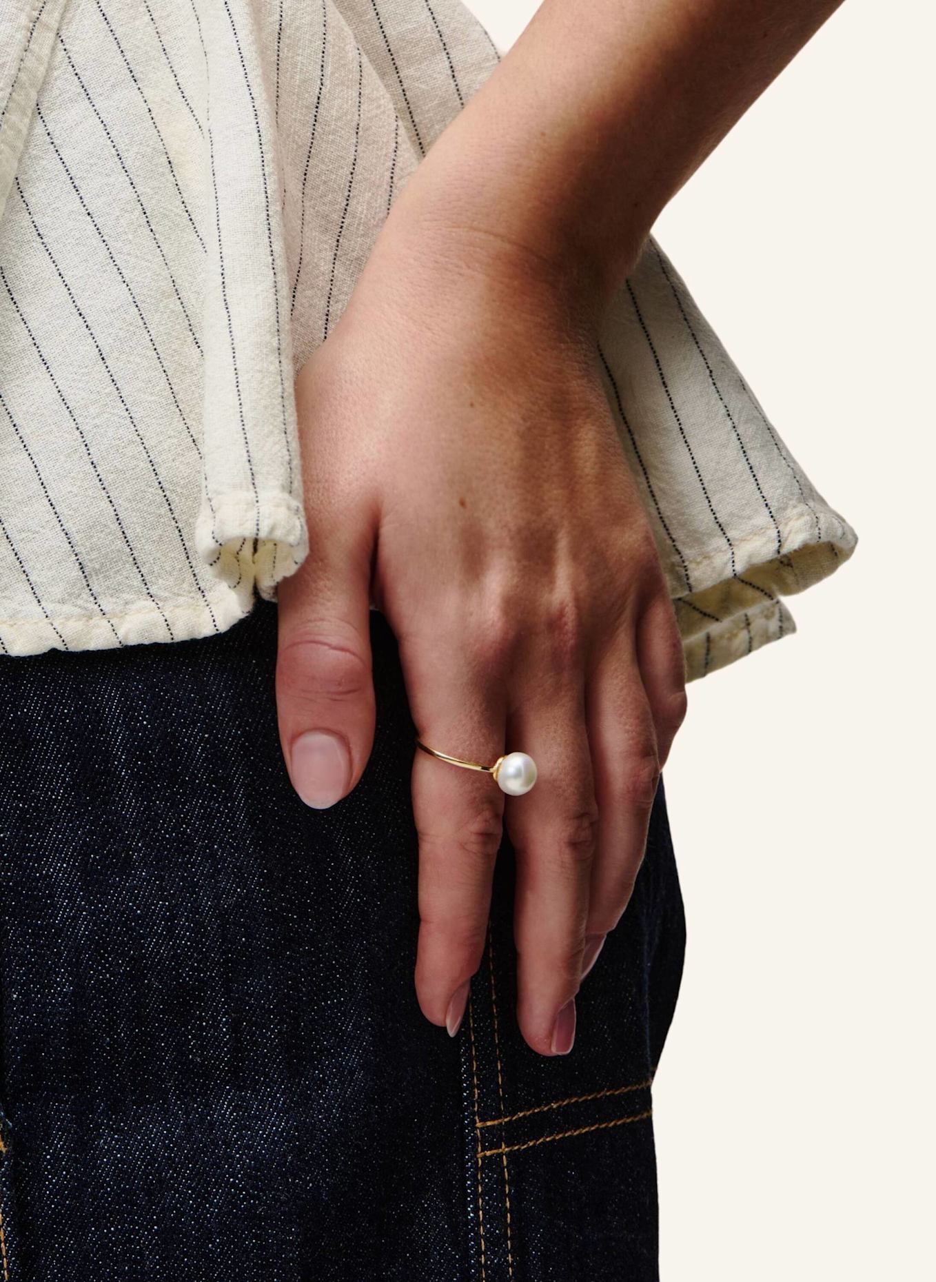 Pompidou Ringe AMELIA PEARL by GLAMBOU: GOLD