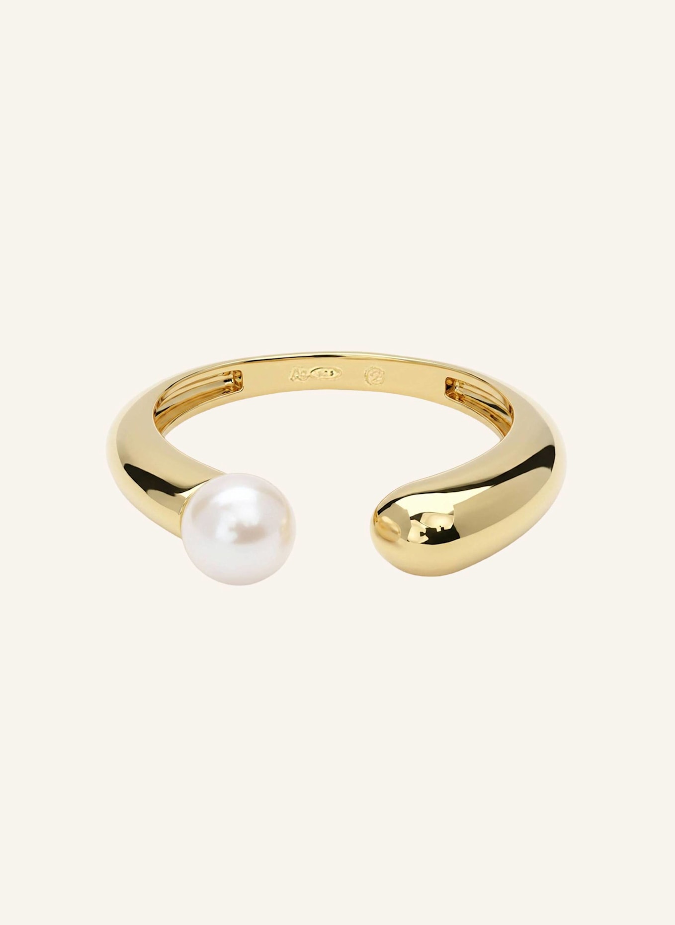 Pompidou Ringe LEONORA PEARL by GLAMBOU: GOLD