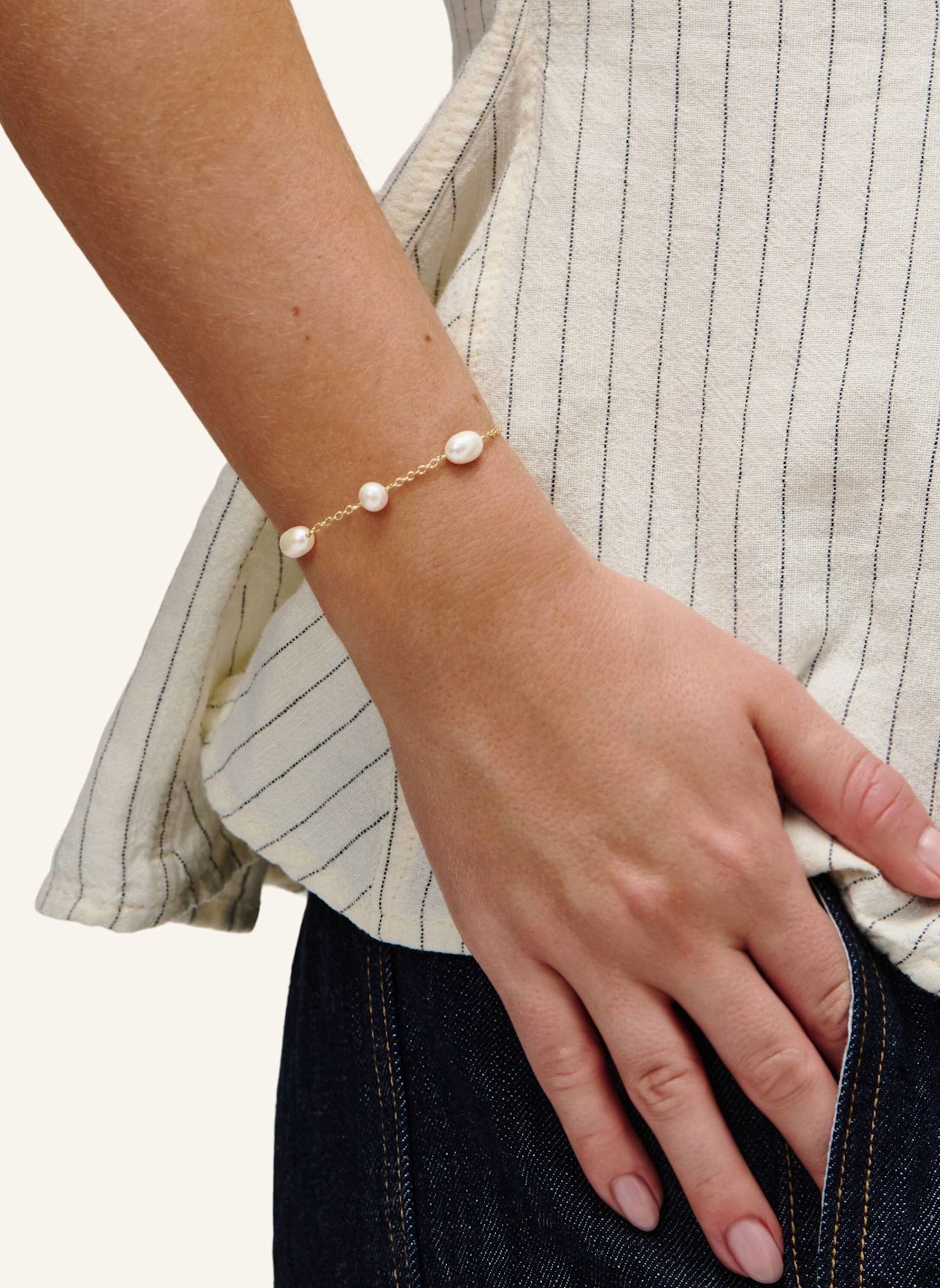 Pompidou Armbänder ADELINA PEARL by GLAMBOU: GOLD