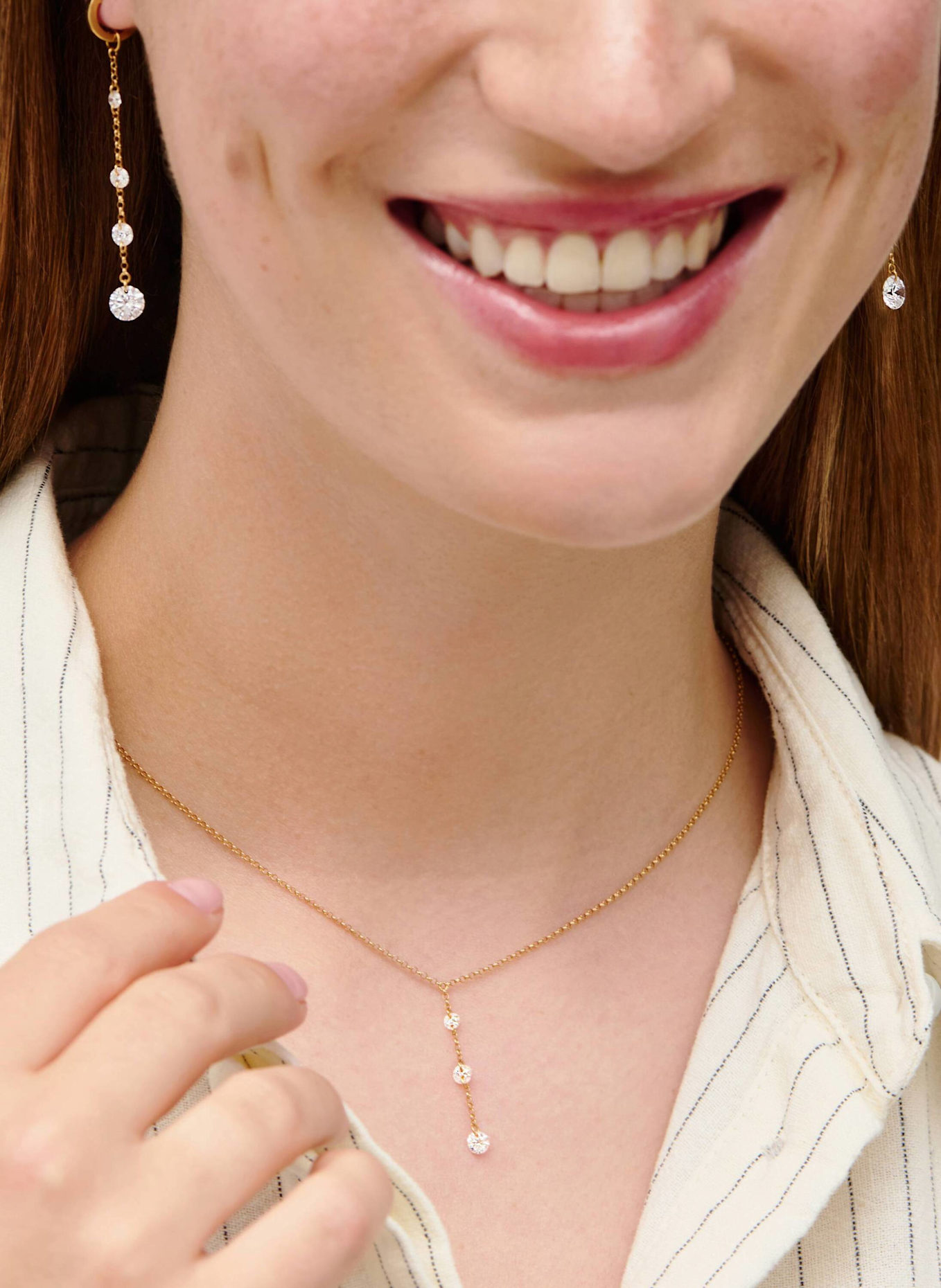 Pompidou Halsketten ASMA DROP by GLAMBOU: GOLD