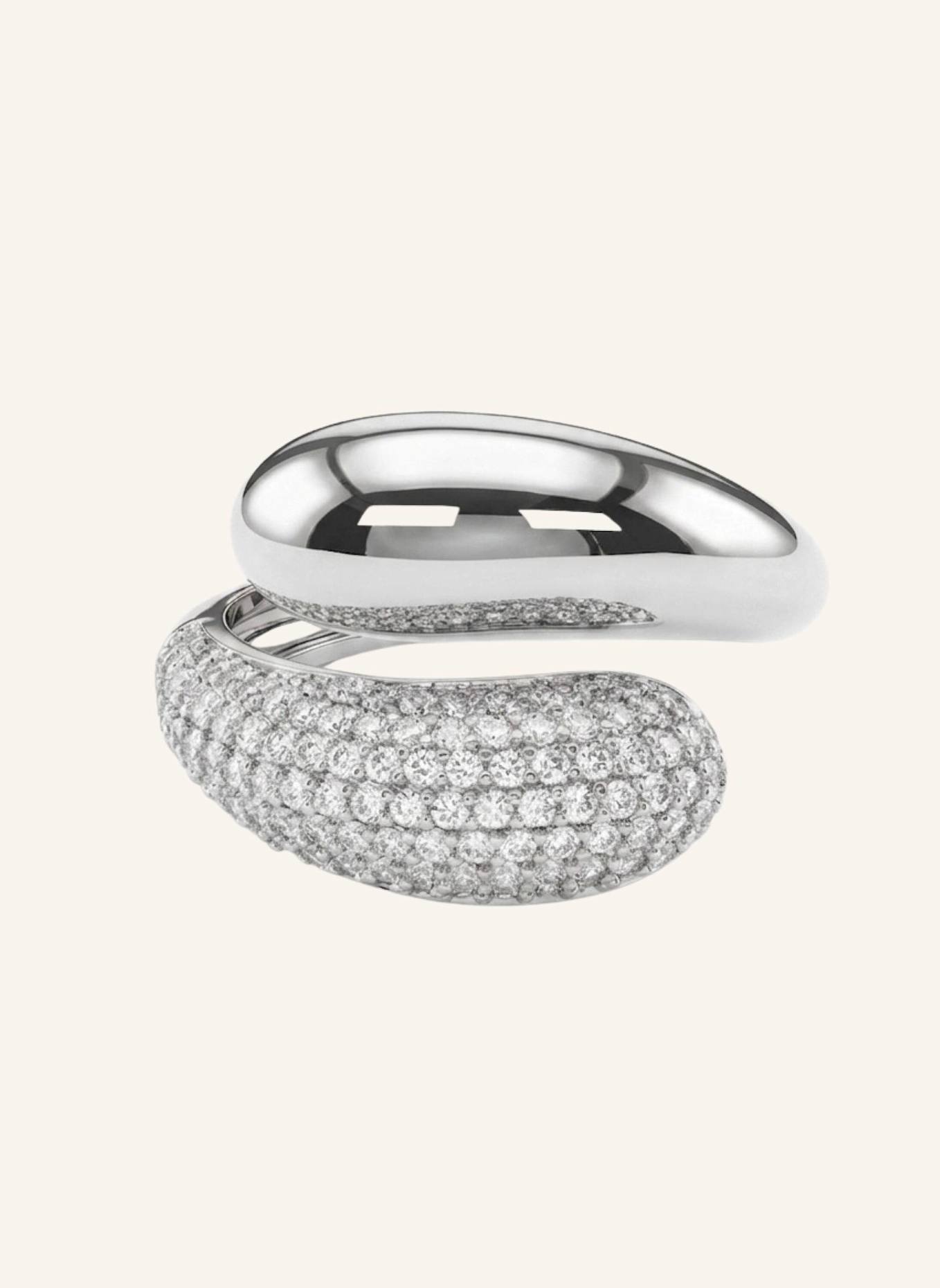 OHH LUILU Ringe AMARA PAVé by GLAMBOU: SILBER