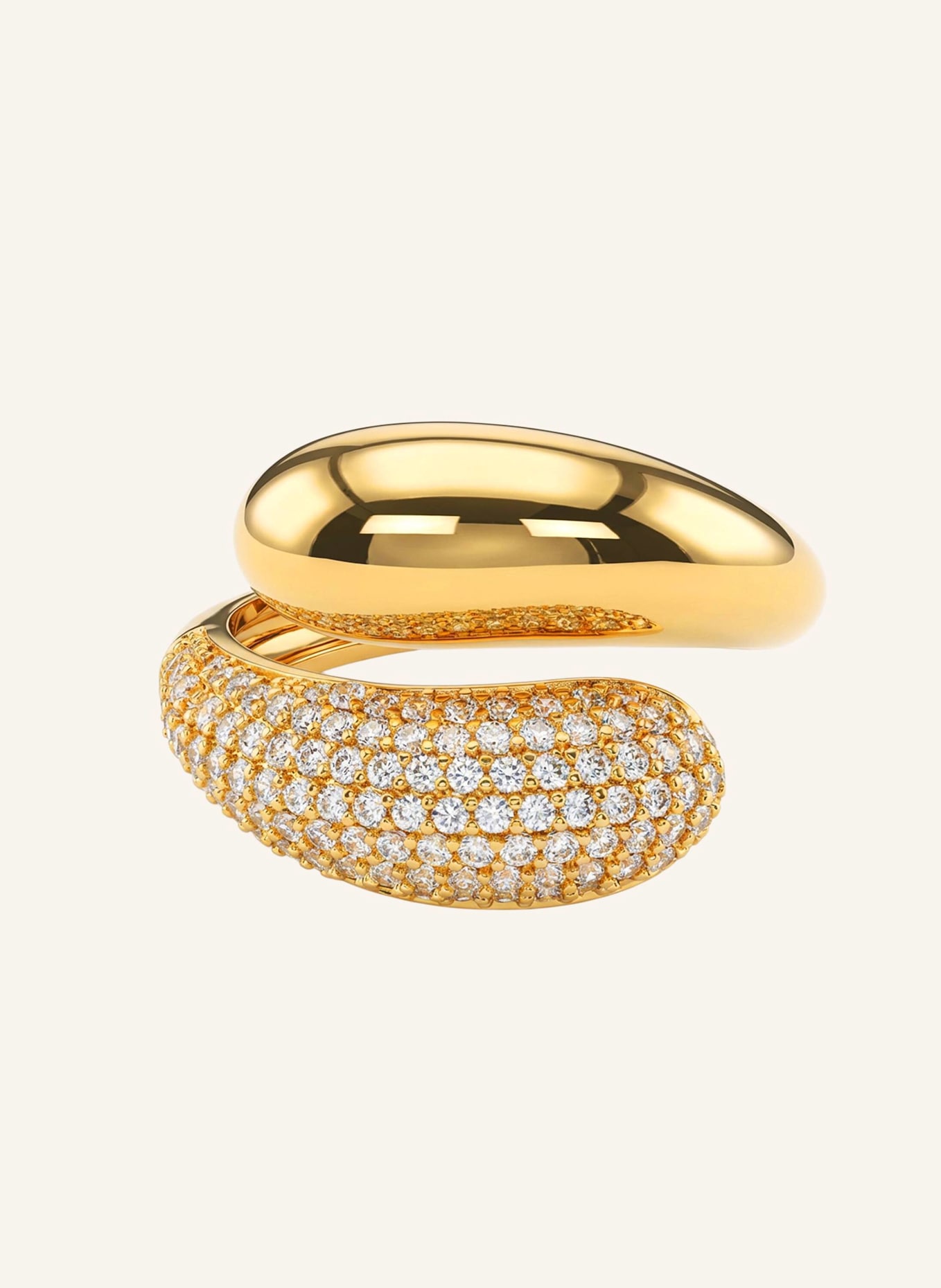 OHH LUILU Ringe AMARA PAVé by GLAMBOU: GOLD