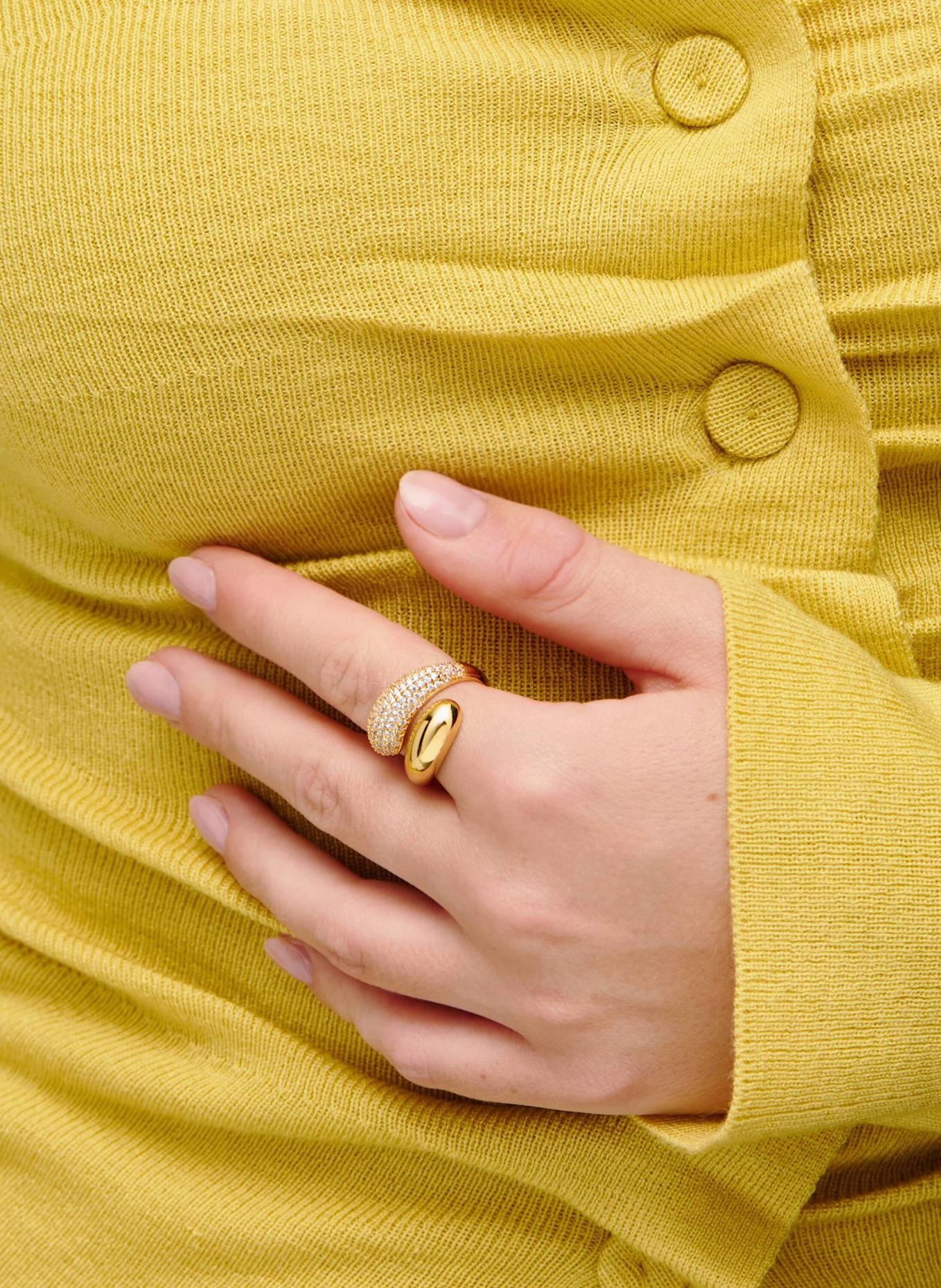 OHH LUILU Ringe AMARA PAVé by GLAMBOU: GOLD