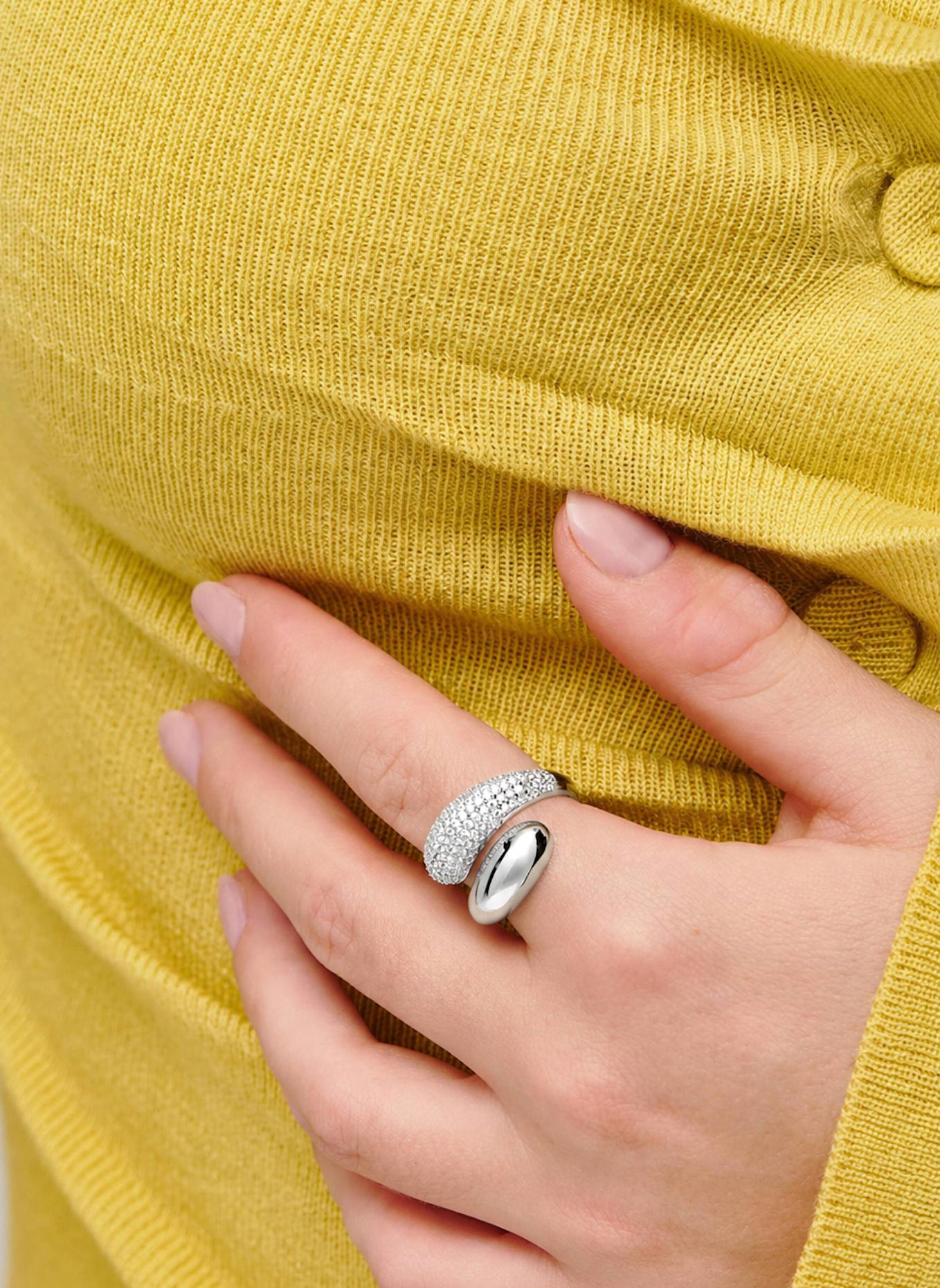 OHH LUILU Ringe AMARA PAVé by GLAMBOU: SILBER
