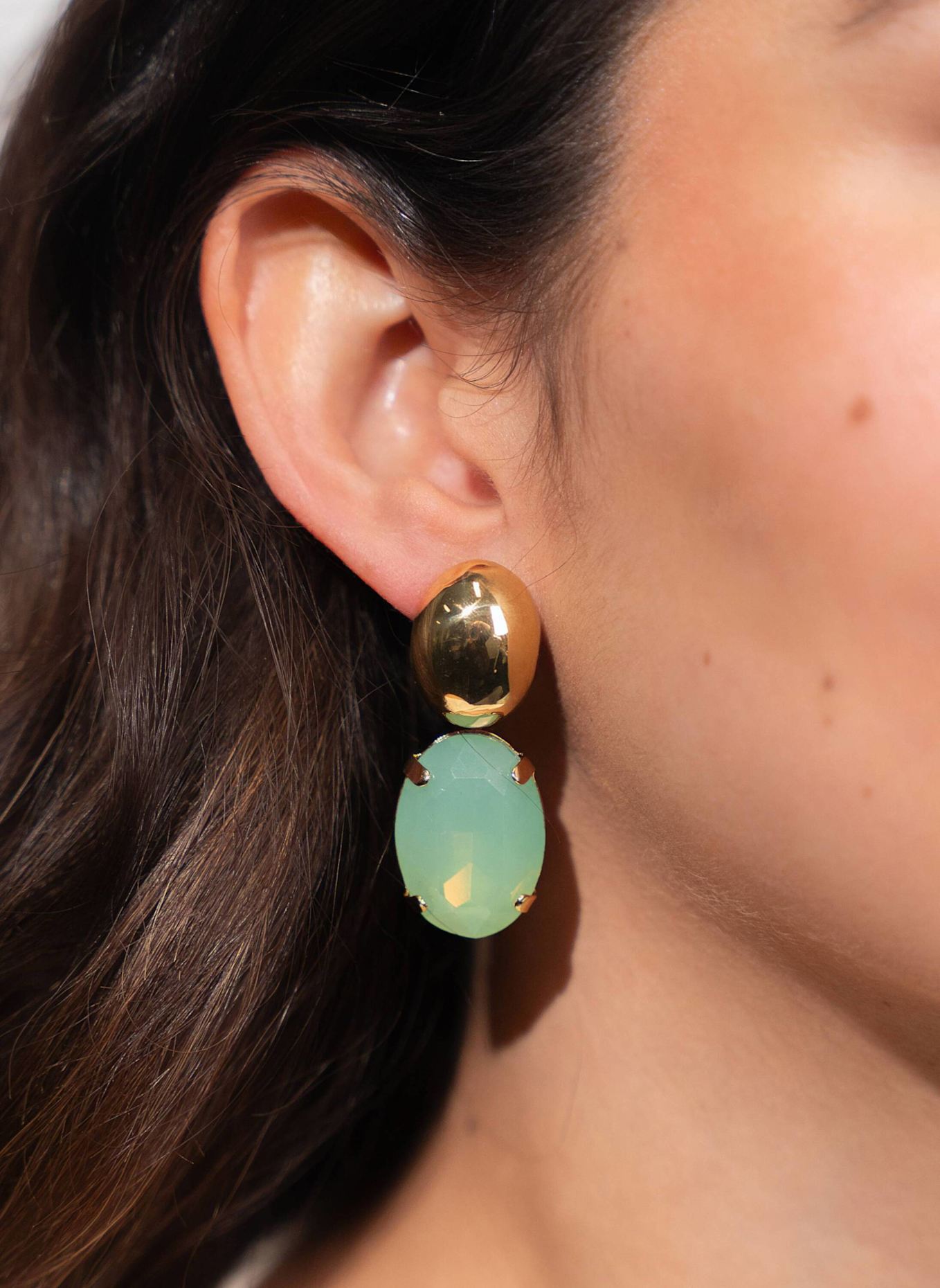 LOTT.gioielli Ohrhänger AMELIE CE SW ELEMENT OVAL L PACIFIC OPAL #107-MG by GLAMBOU: GOLD
