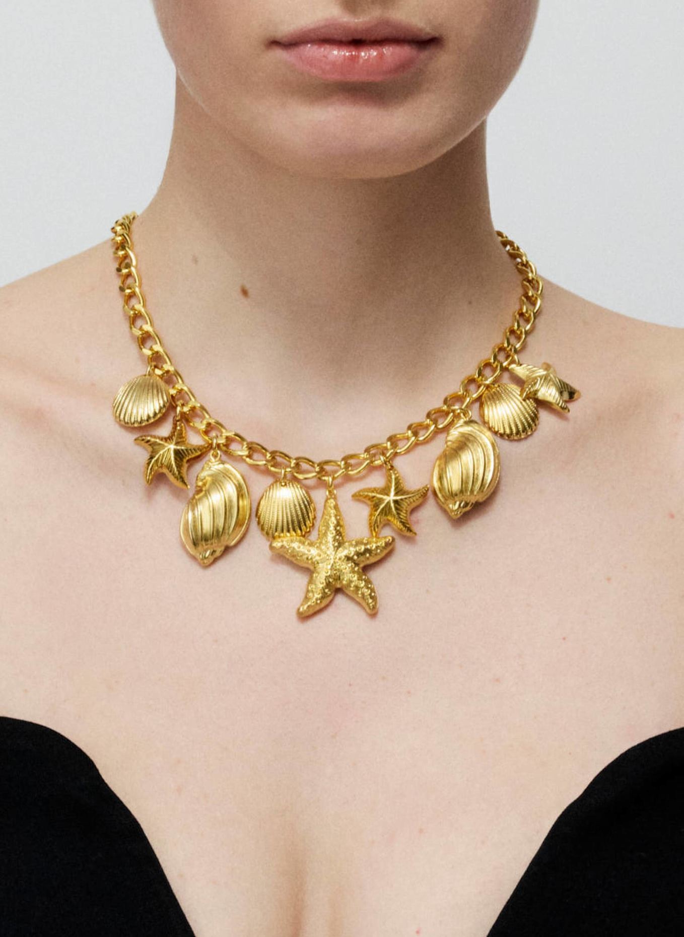 VANESSA BARONI Halsketten OCEAN BREEZE NECKLACE GOLD by GLAMBOU: GOLD
