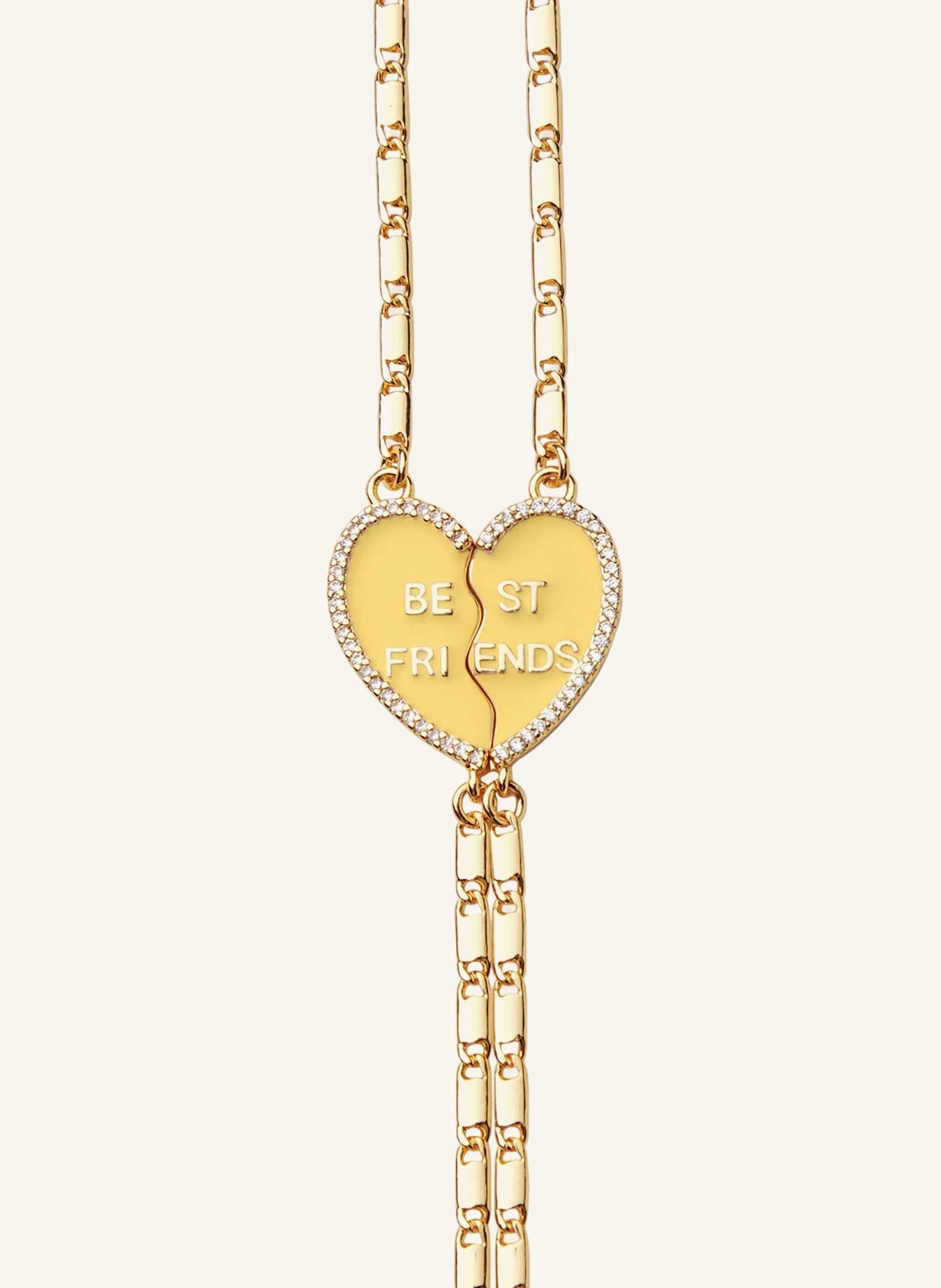 CRYSTAL HAZE Armbänder BEST FRIEND BRACELET BUTTER YELLOW by GLAMBOU: GOLD