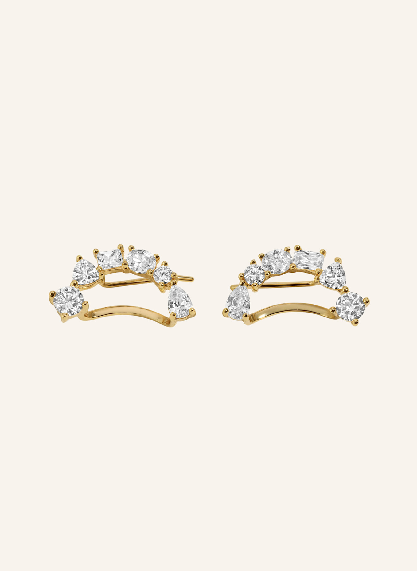 Lili Claspe Ohrstecker MAVIS EAR CLIMBER by GLAMBOU: GOLD