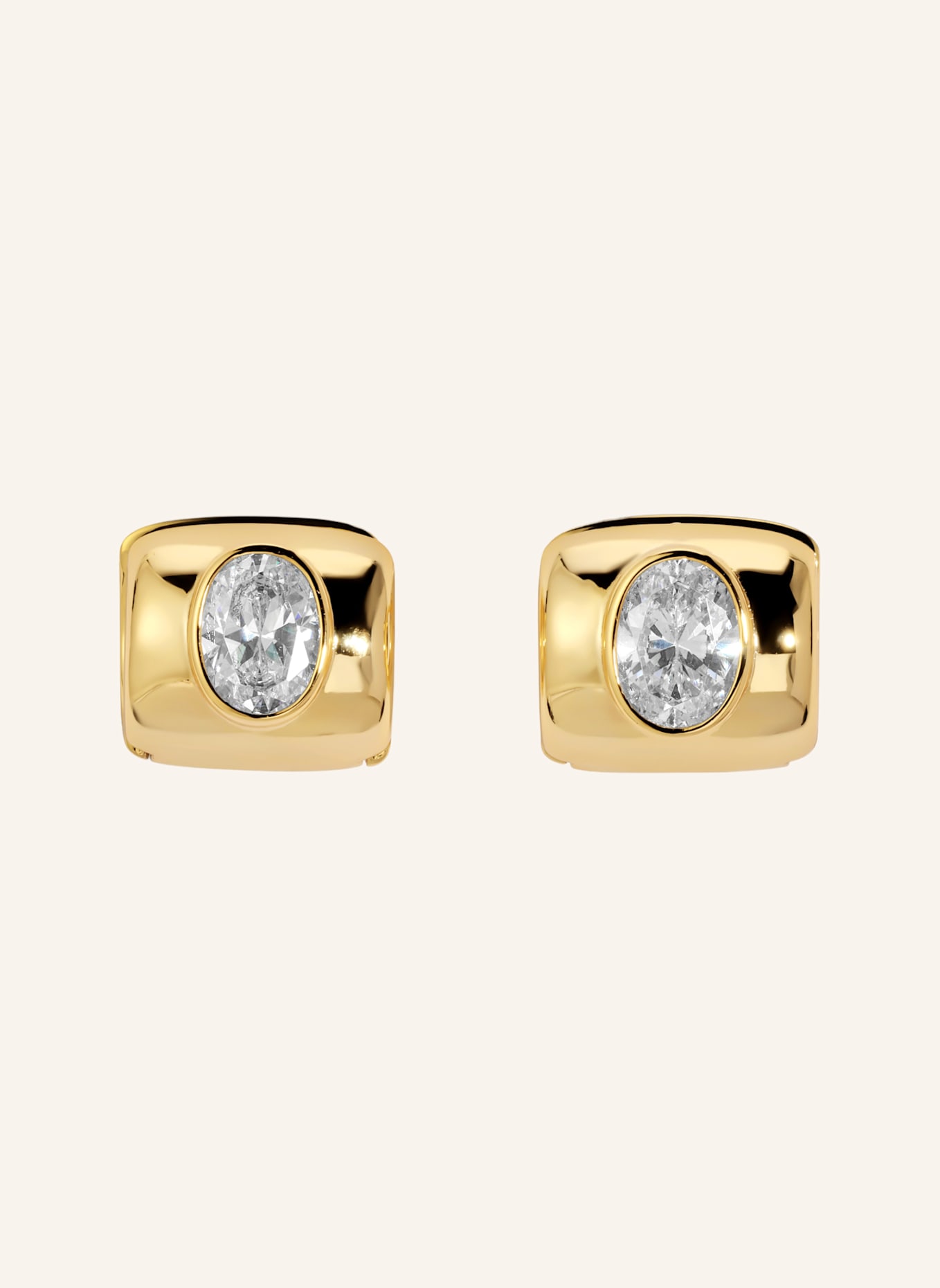 Lili Claspe Ohrstecker LUSTRE HOOPS by GLAMBOU: GOLD