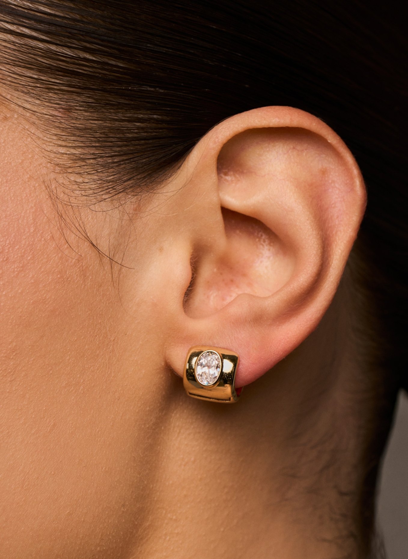 Lili Claspe Ohrstecker LUSTRE HOOPS by GLAMBOU: GOLD