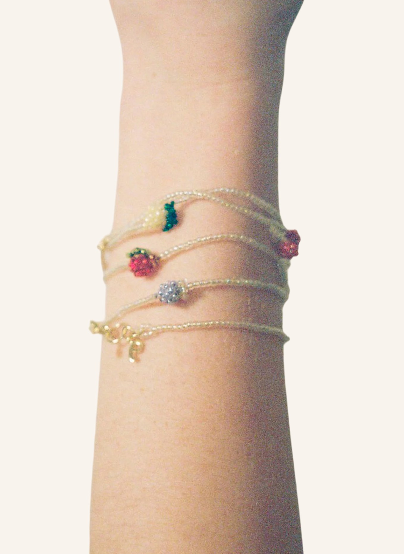 pura utz Armbänder MINI PEAR BRACELET 17CM by GLAMBOU: GOLD