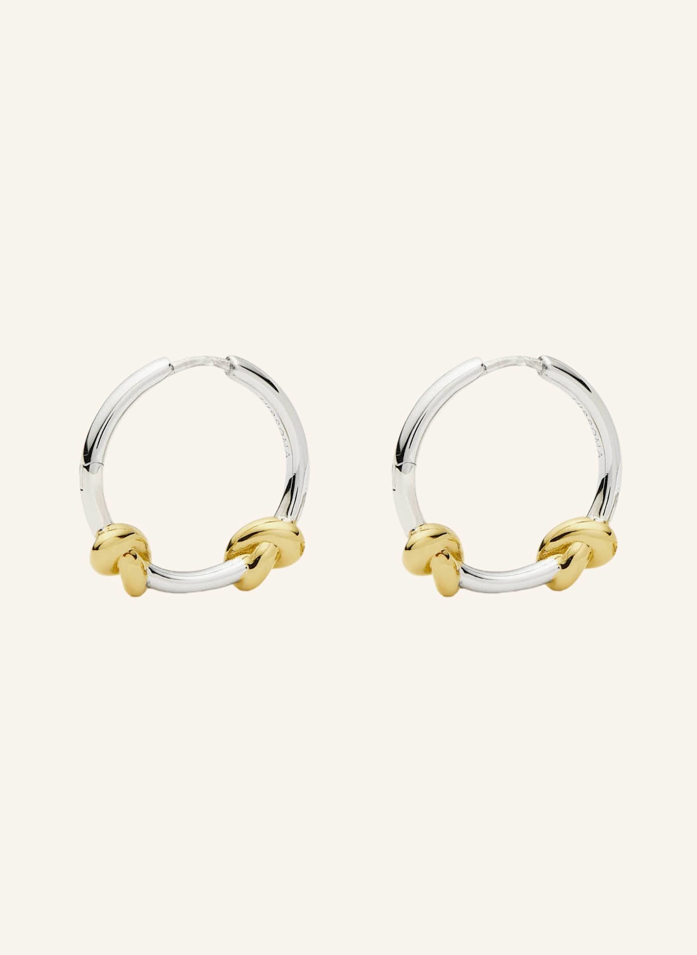 MISSOMA Creolen LUCY WILLIAMS KNOT SMALL HOOP EARRINGS by GLAMBOU: GOLD