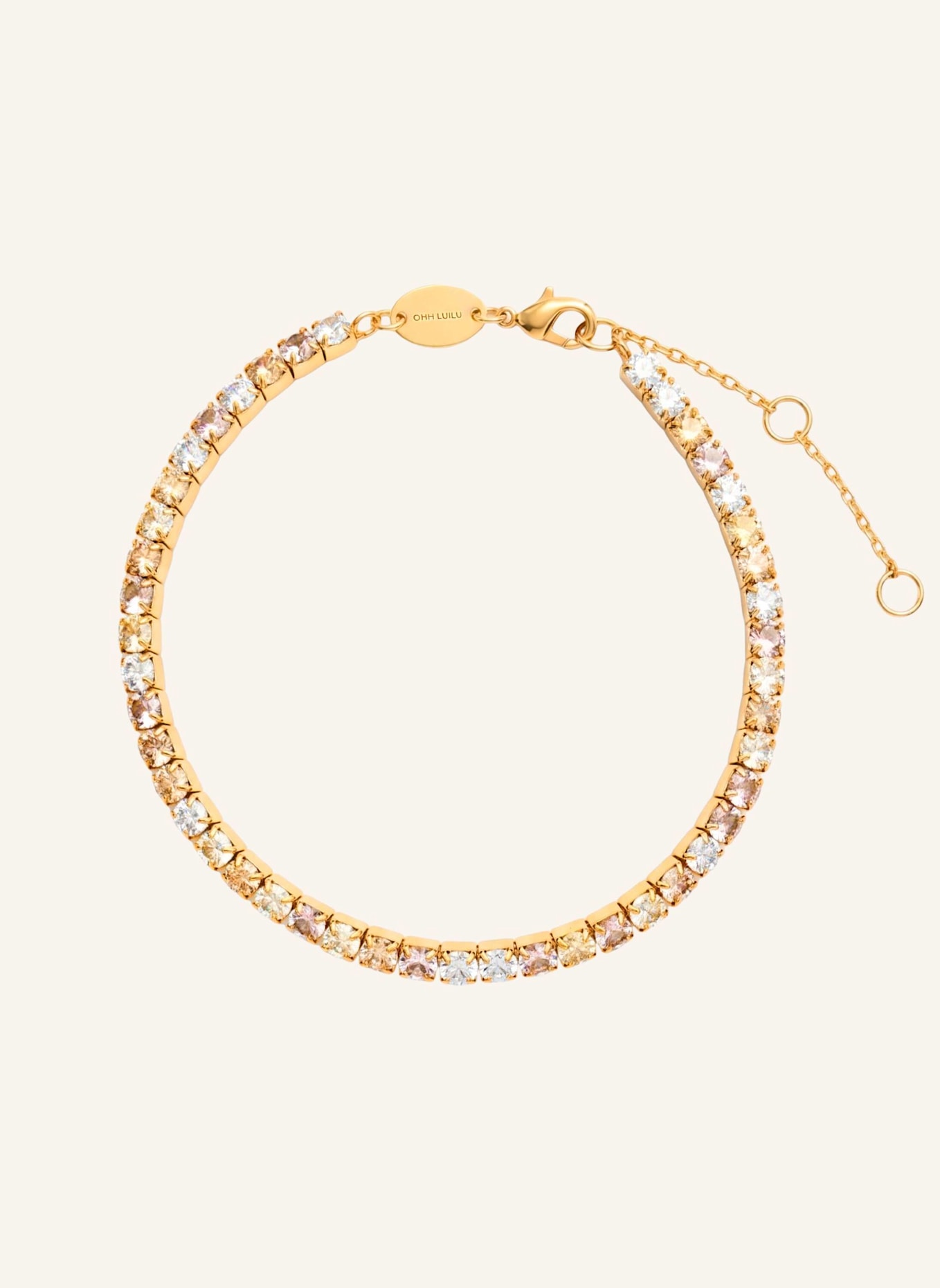 OHH LUILU Armbänder TENNIS HONEY TONES by GLAMBOU: GOLD