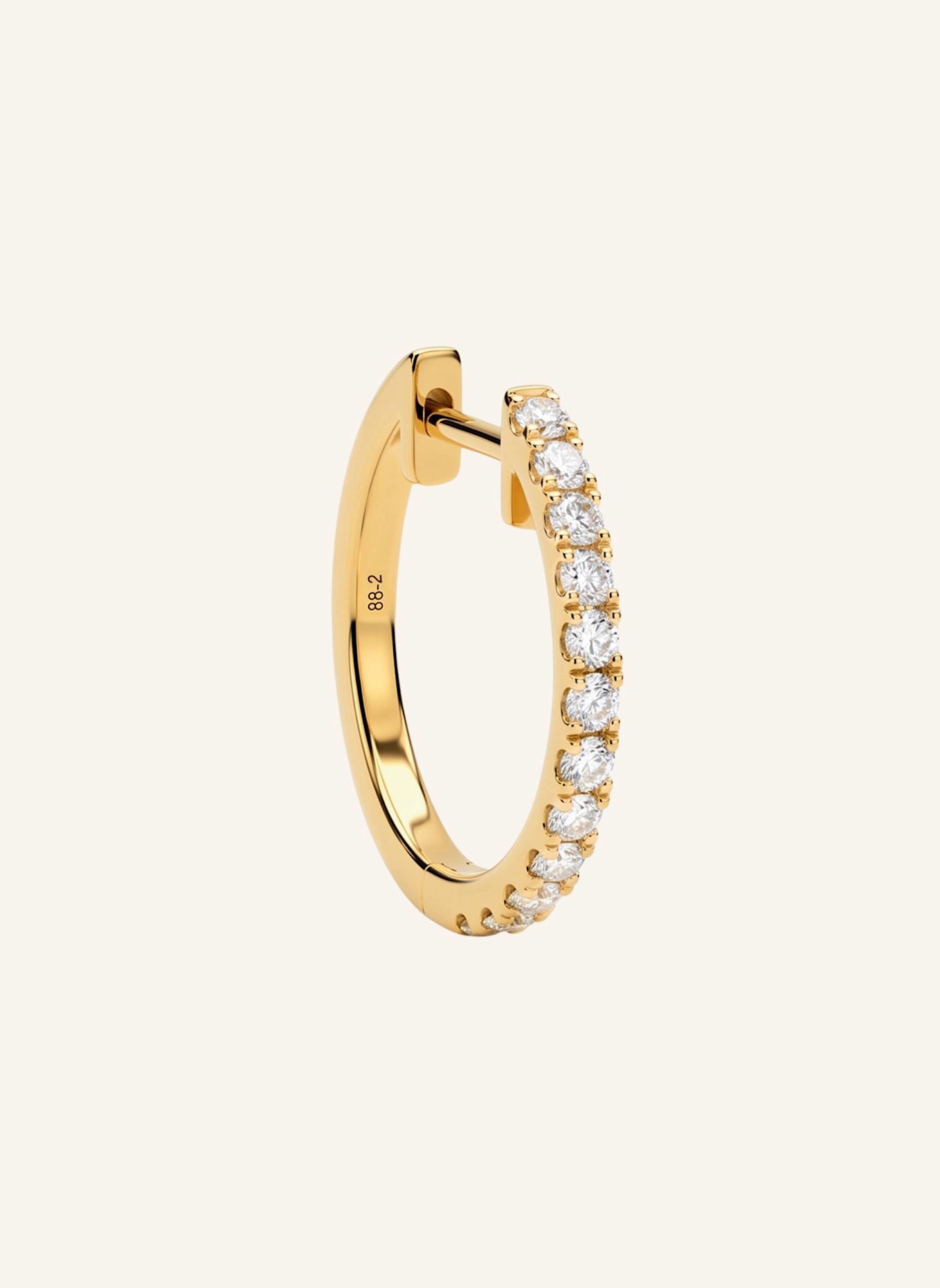 JUULS & KARATS Creolen HUGGIE 005 by GLAMBOU: GOLD