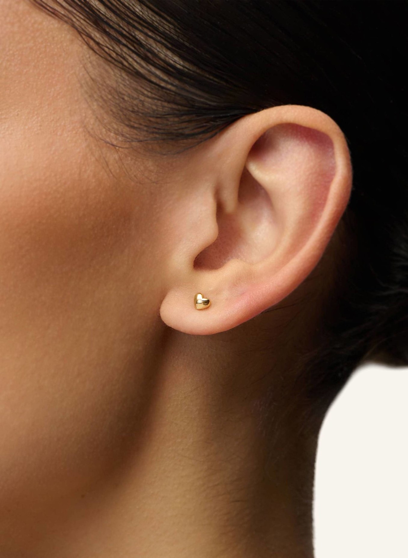 OHH LUILU Ohrstecker GOLD HEART PIERCING by GLAMBOU: GOLD