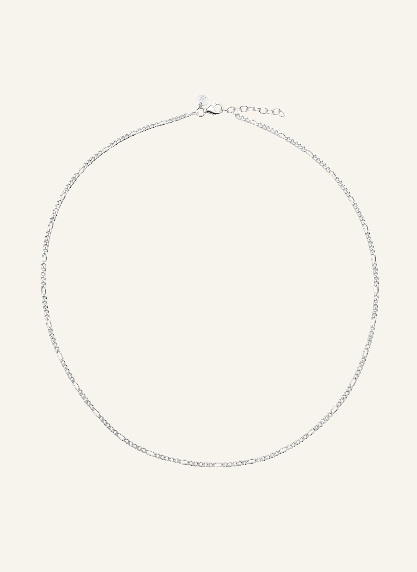 Pompidou Halskette FIGARO 3MM by GLAMBOU: SILBER