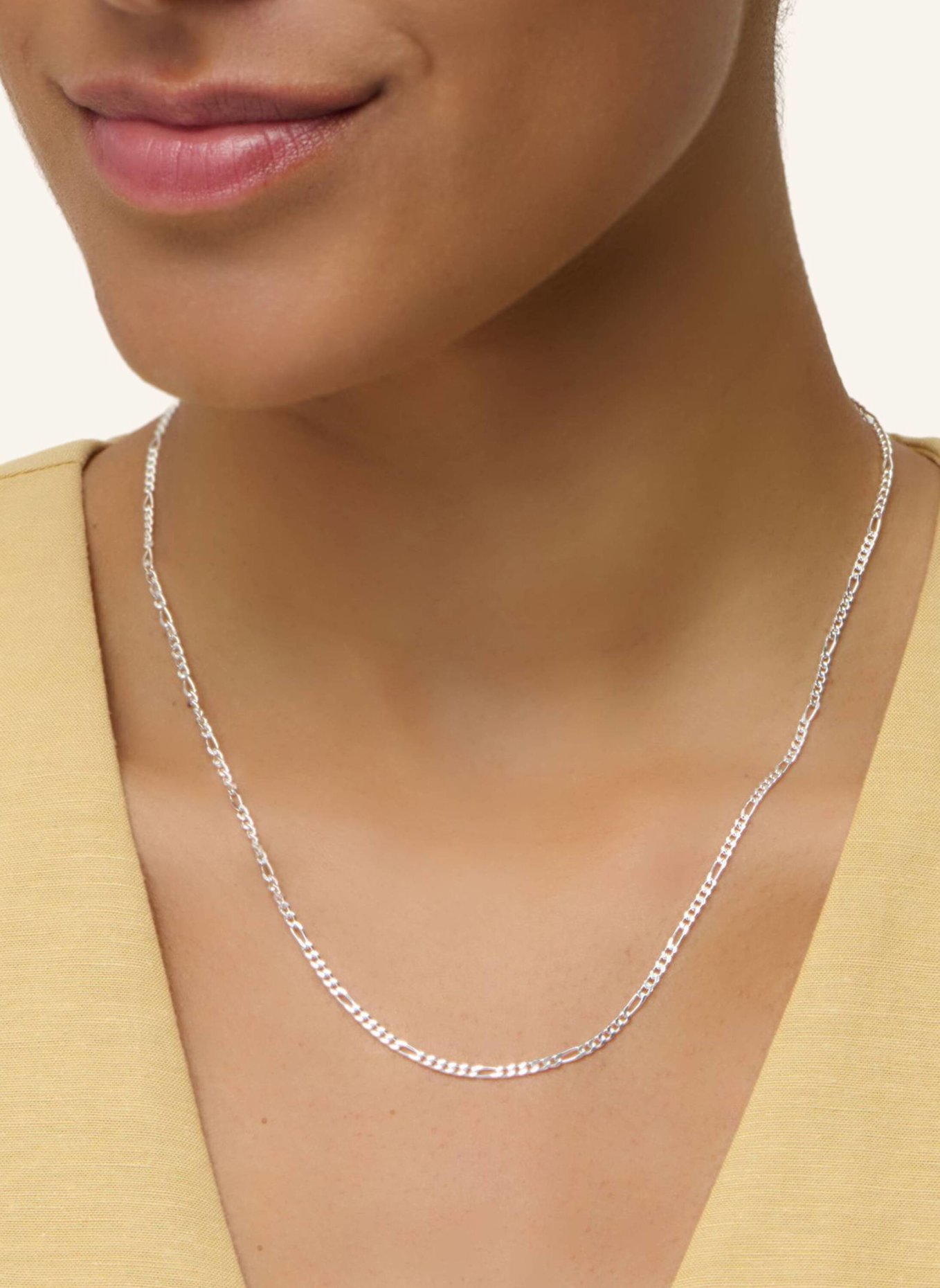 Pompidou Halskette FIGARO 3MM by GLAMBOU: SILBER