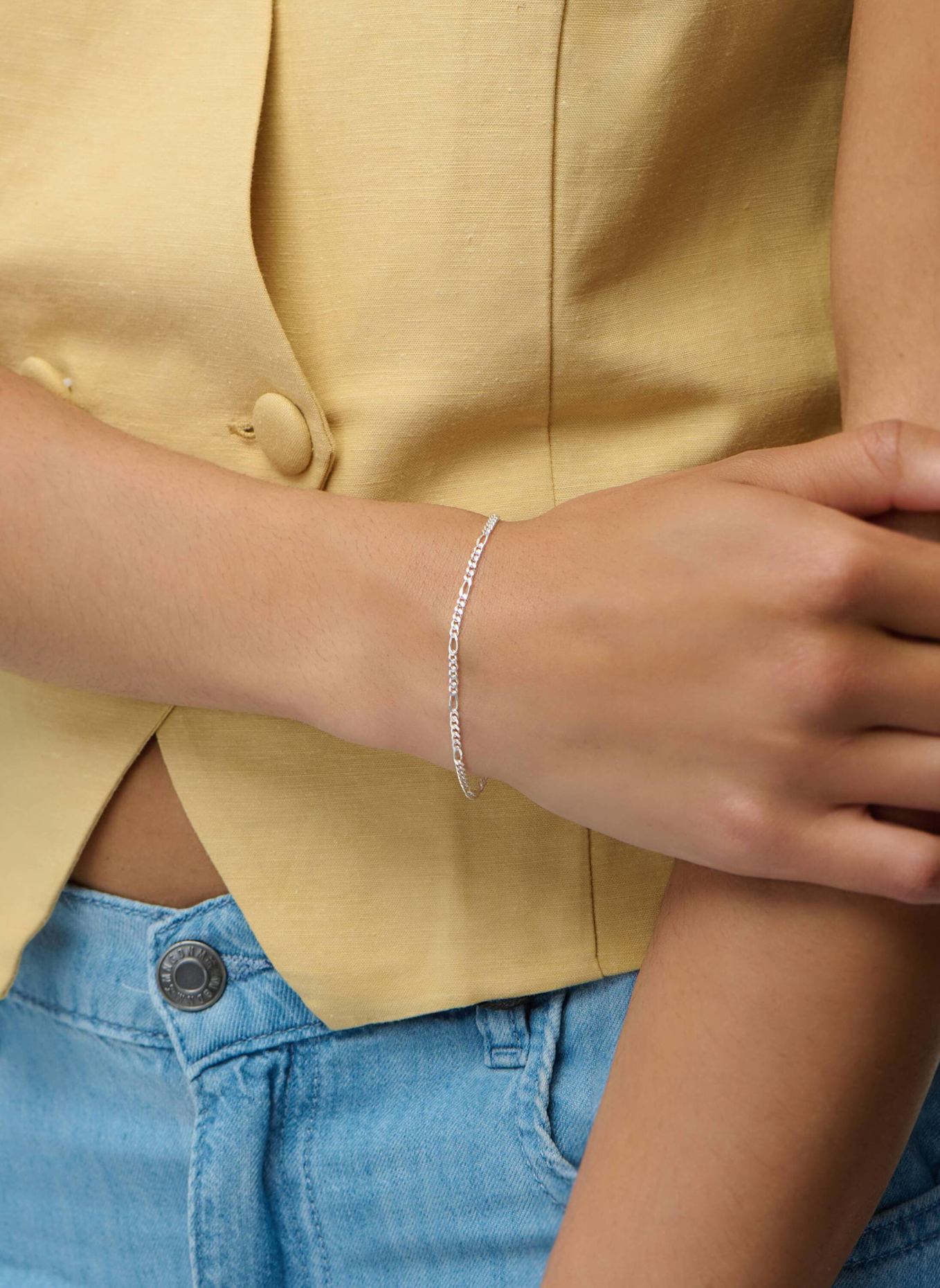Pompidou Armband FIGARO 3MM by GLAMBOU: SILBER